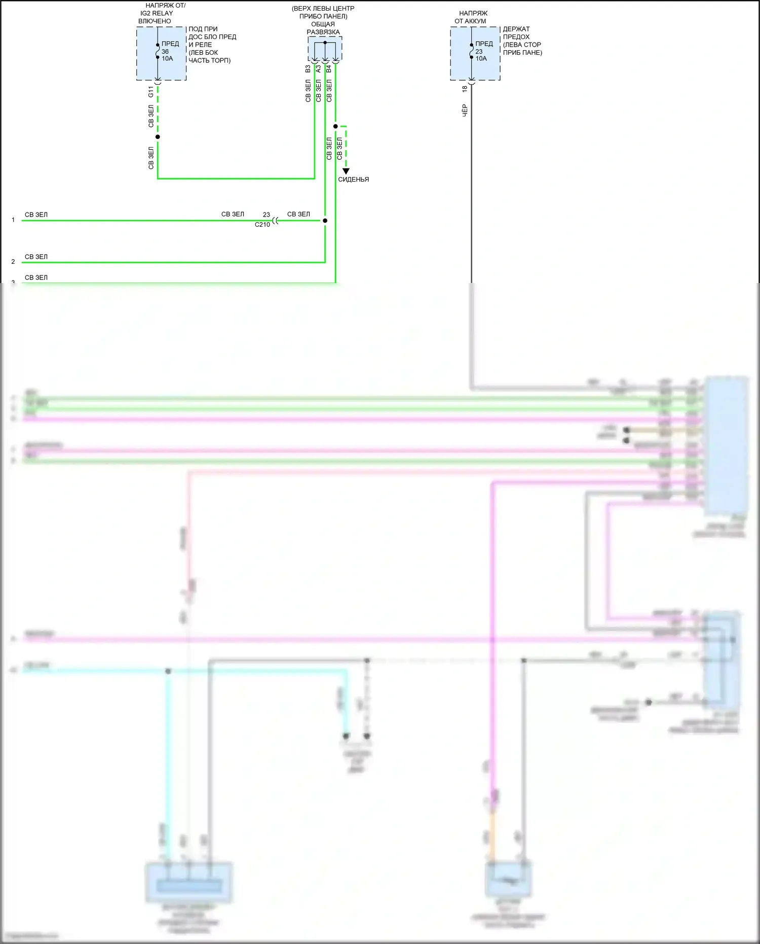 Odyssey Honda V рестайлинг 2 (2020-2024): Электросхема климат контроля (4 из 4) 