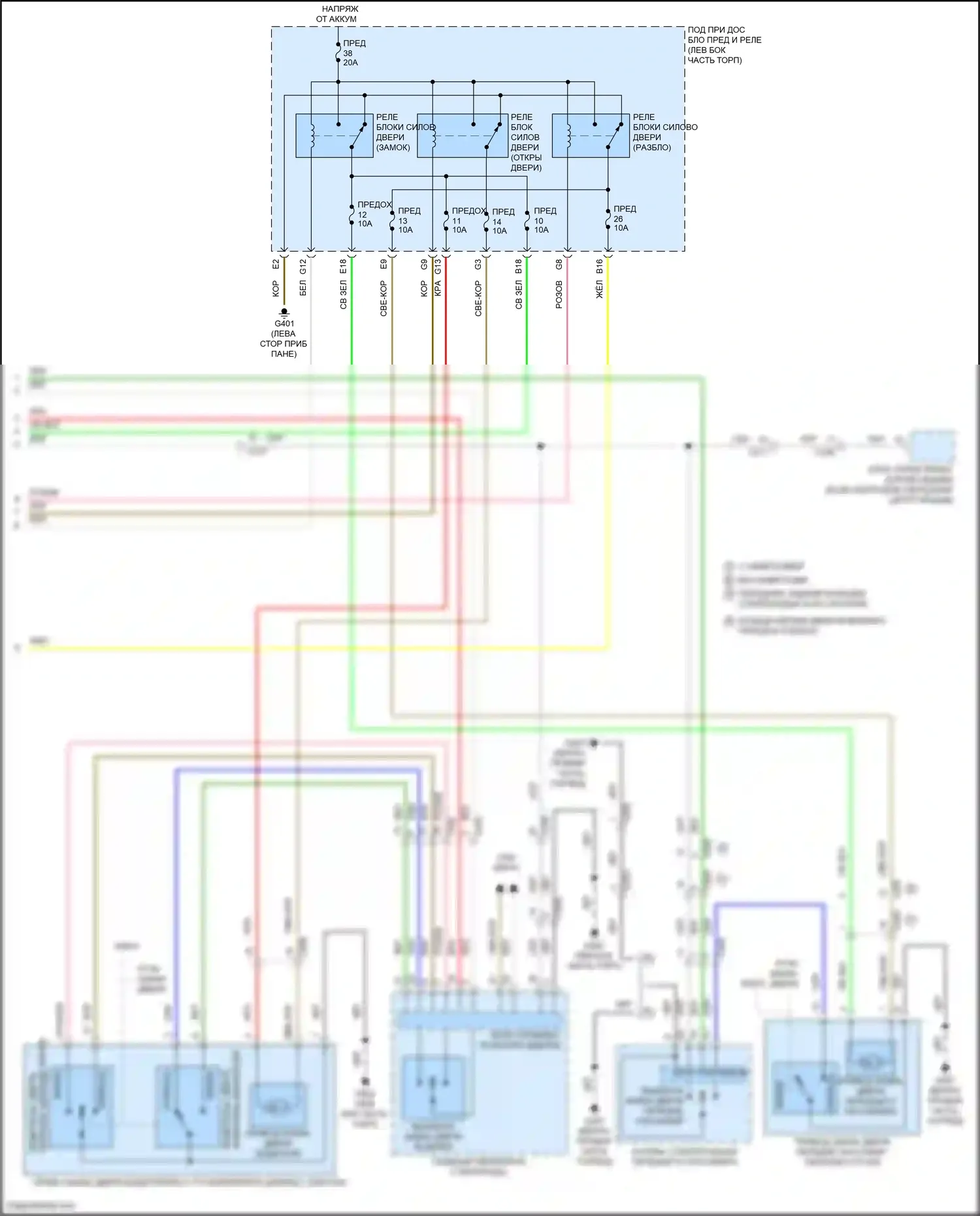 Odyssey Honda V рестайлинг 2 (2020-2024): Сигнализации электросхема (6 из 6) 