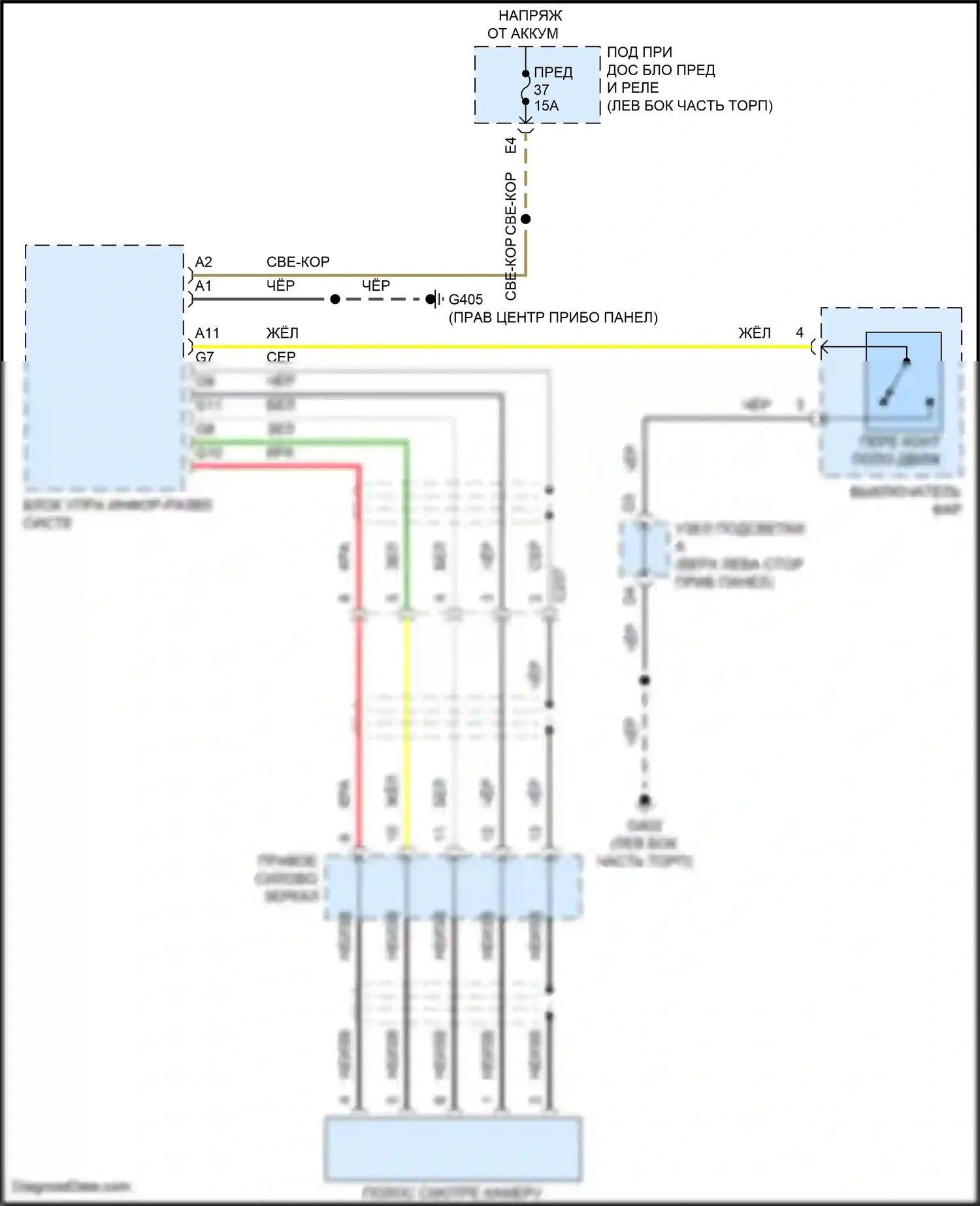 Odyssey Honda V рестайлинг 2 (2020-2024): Lane смотреть электросхему подключения камеры 