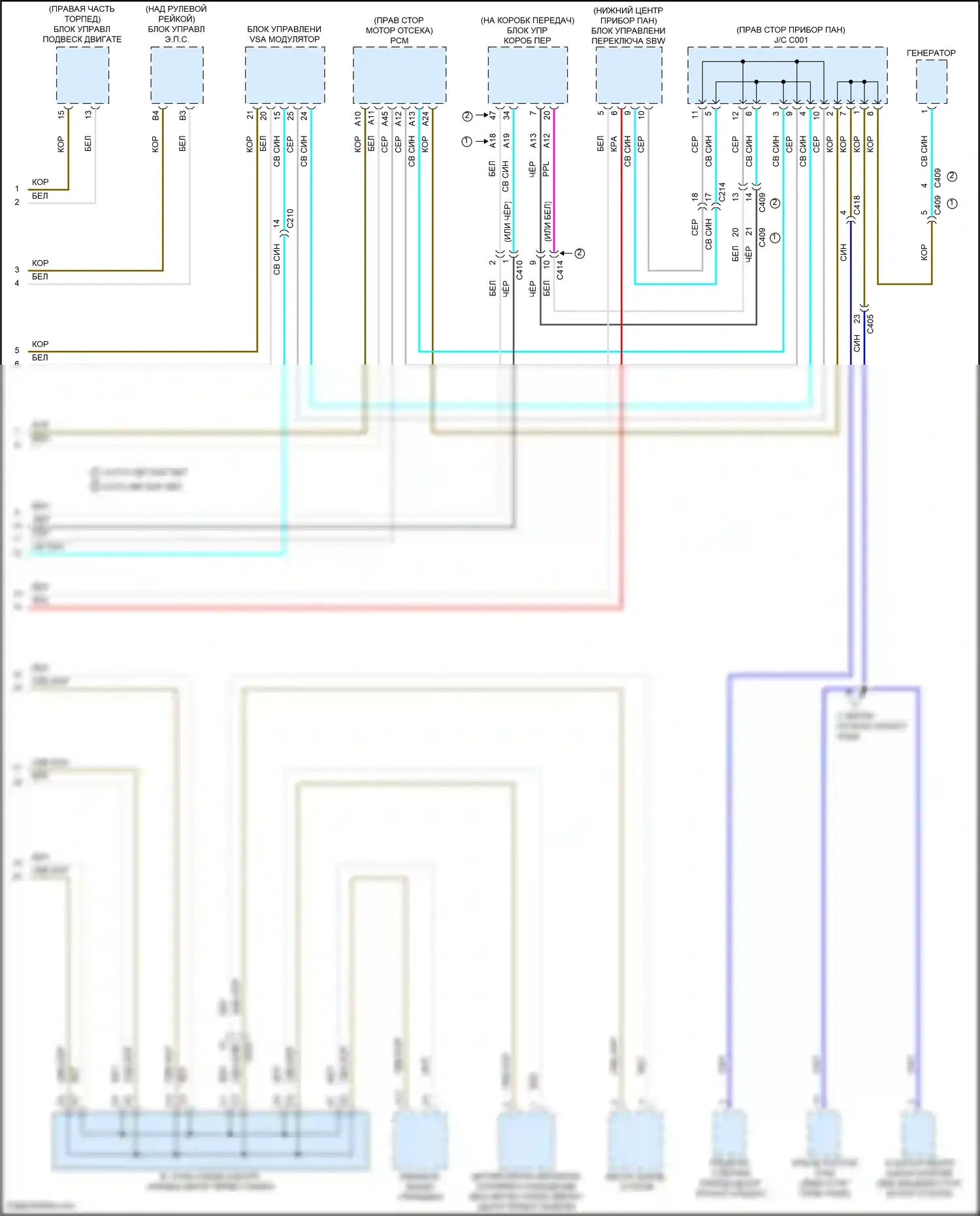 Odyssey Honda V рестайлинг (2017-2020): Can шина электросхема (5 из 5) 