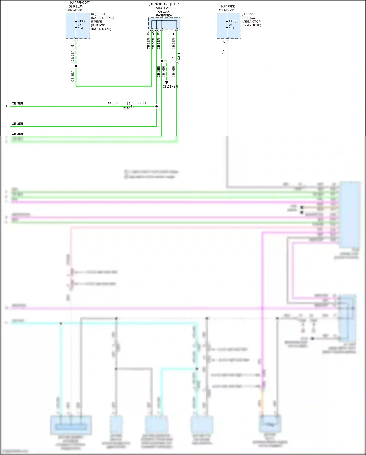 Odyssey Honda V рестайлинг (2017-2020): Электросхема климат контроля (4 из 4) 