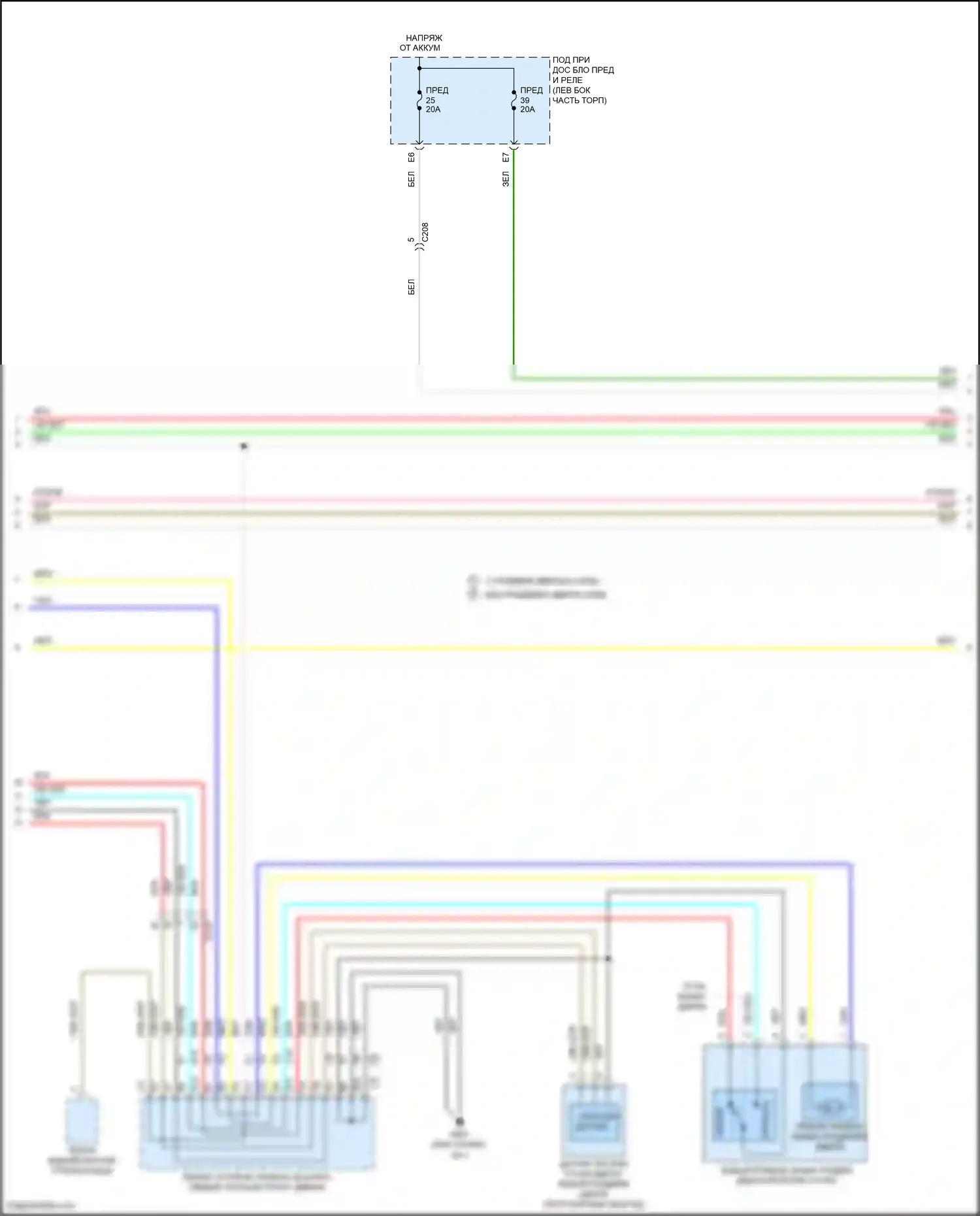 Odyssey Honda V рестайлинг (2017-2020): Электросхема центрального замка (5 из 6) 