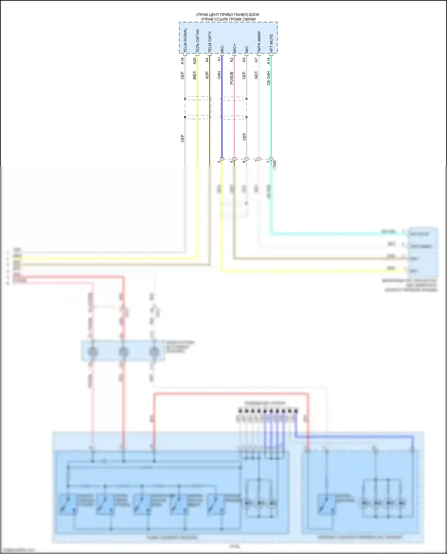 Odyssey Honda V (2013-2017): Электросхема мультимедий заднего сиденья, с навигацией и, без res wide (3 из 3) 
