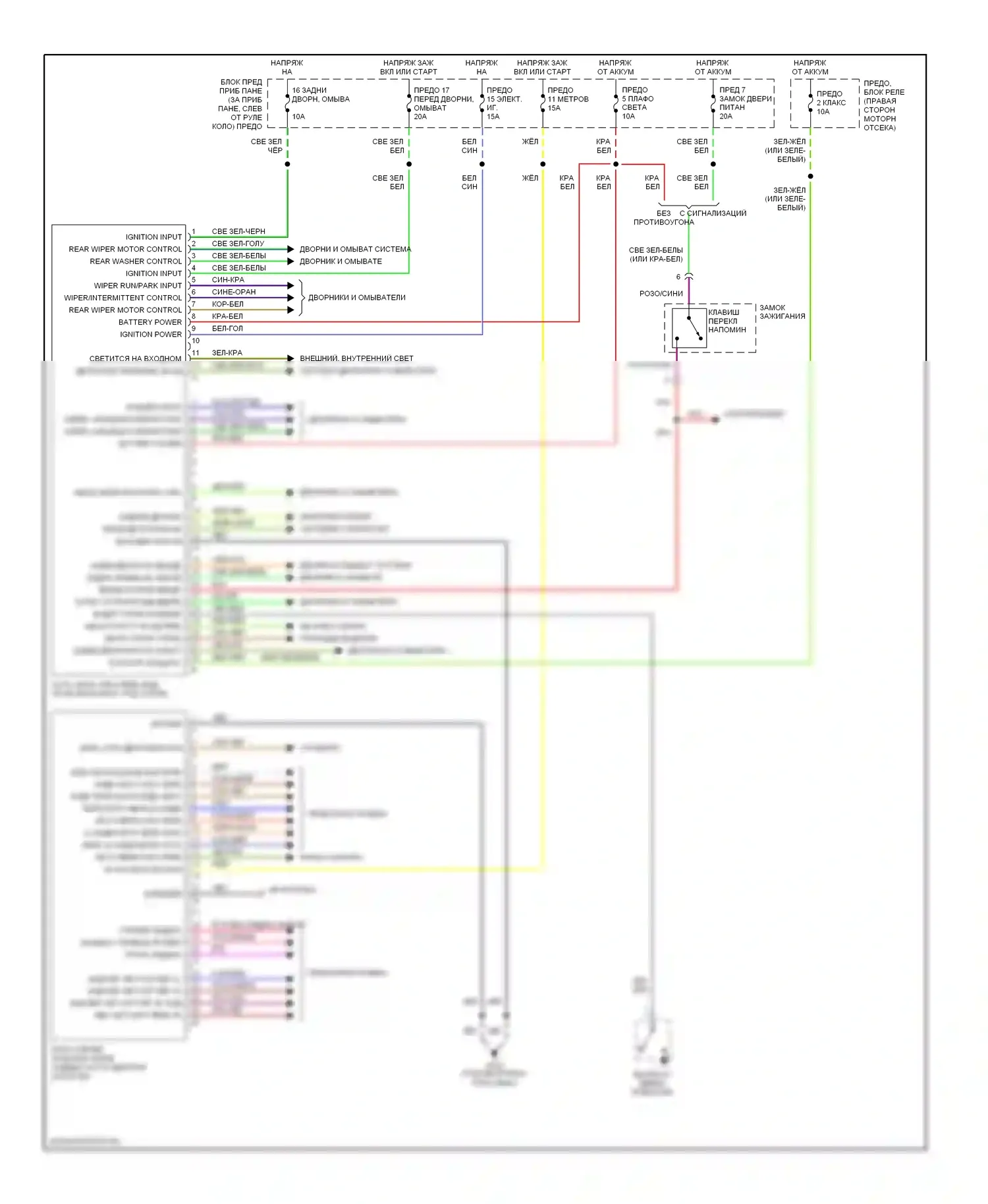 Passport Honda II (1997-2002): Электросхемы компьютера тела 