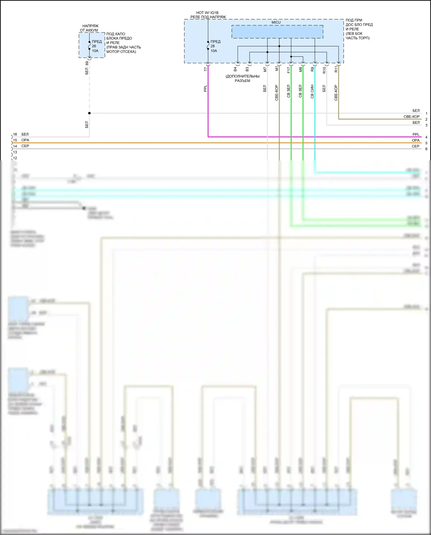 Passport Honda III рестайлинг (2021-2024): Can шина электросхема (1 из 5) 