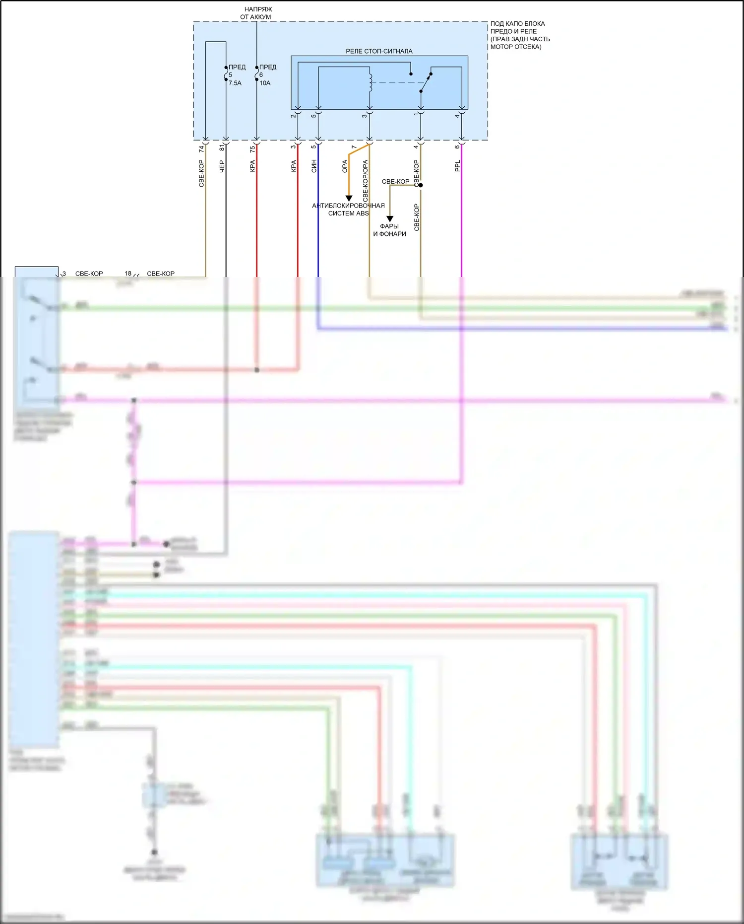 Passport Honda III рестайлинг (2021-2024): Электросхема круиз-контроля (1 из 3) 