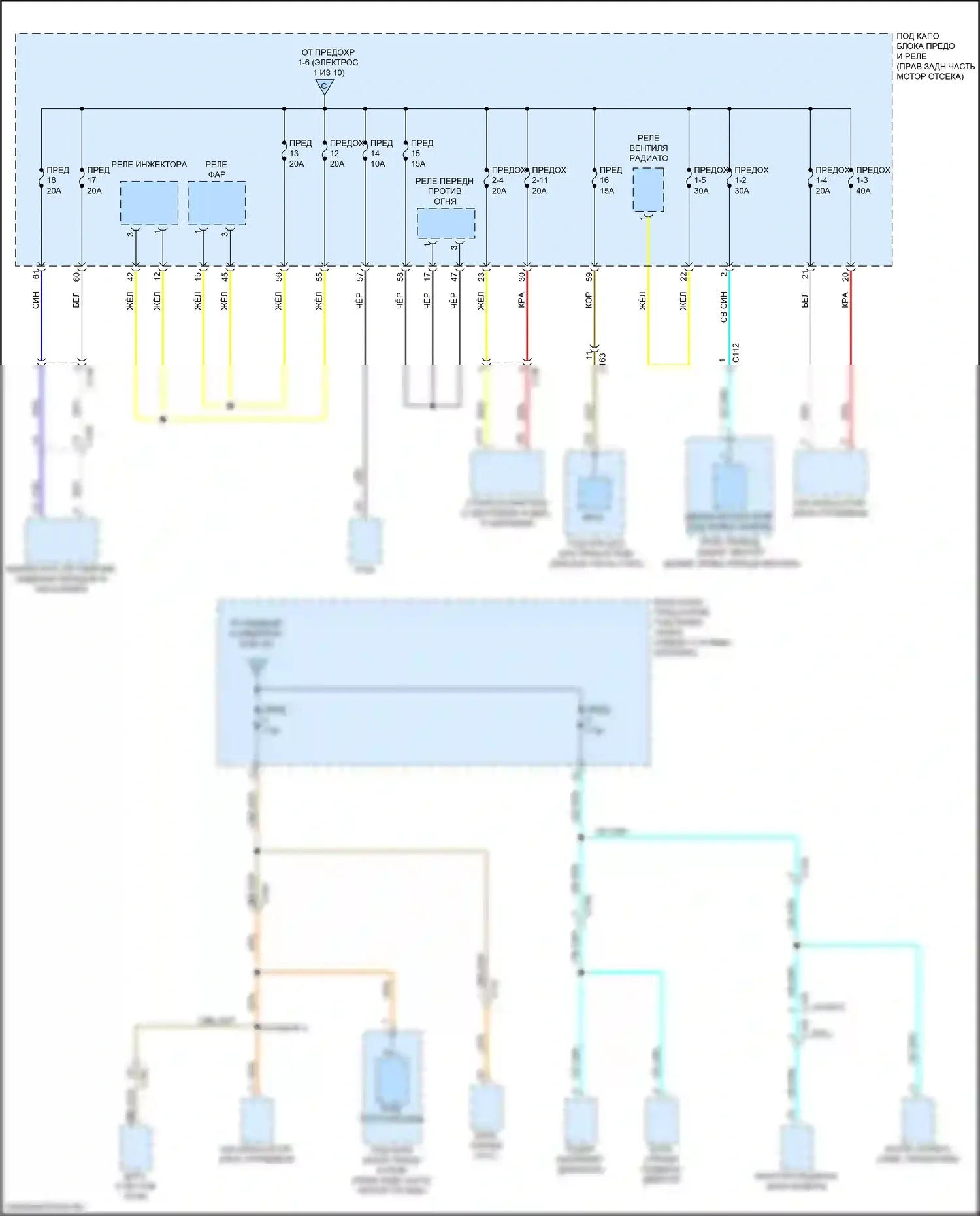 Passport Honda III (2019-2021): Электросхема блока предохранителей реле (10 из 10) 