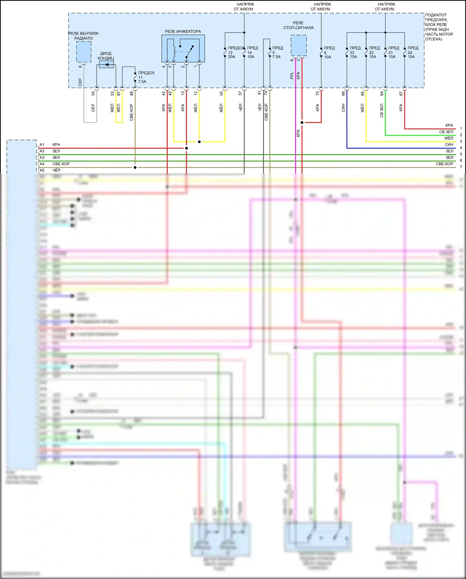 Passport Honda III (2019-2021): Электросхема двигателя 3.5l (1 из 8) 