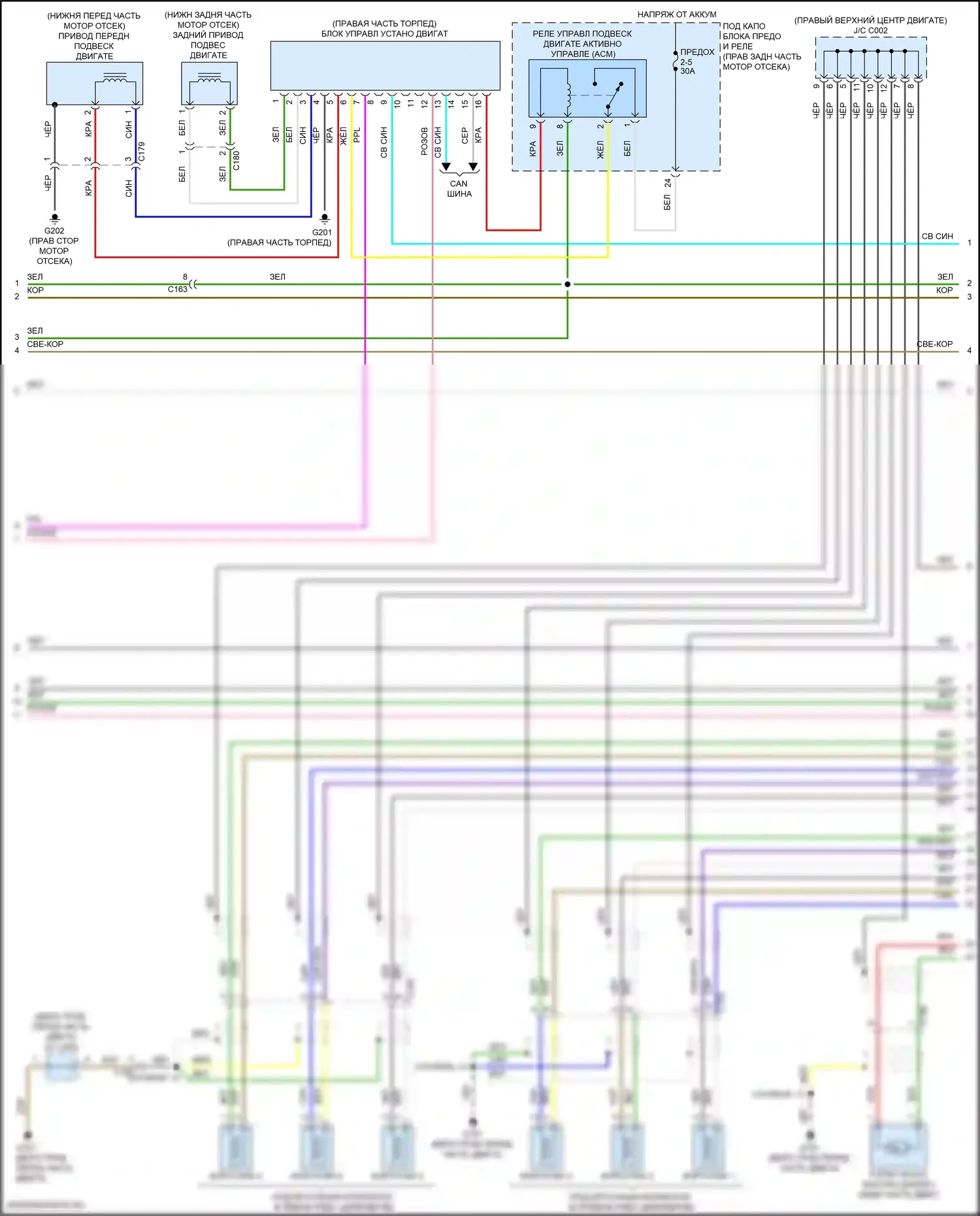Passport Honda III (2019-2021): Электросхема двигателя 3.5l (4 из 8) 