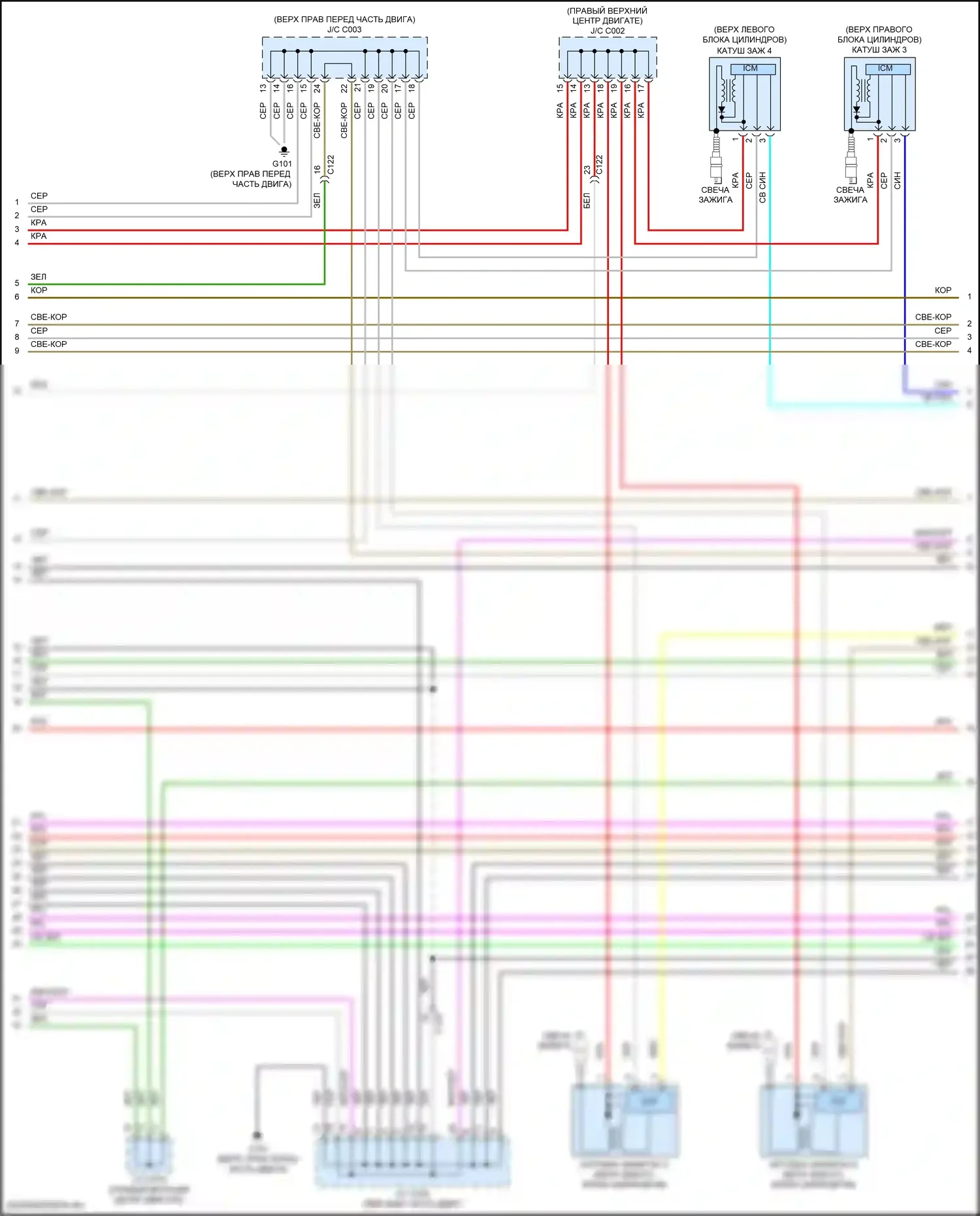 Passport Honda III (2019-2021): Электросхема двигателя 3.5l (6 из 8) 