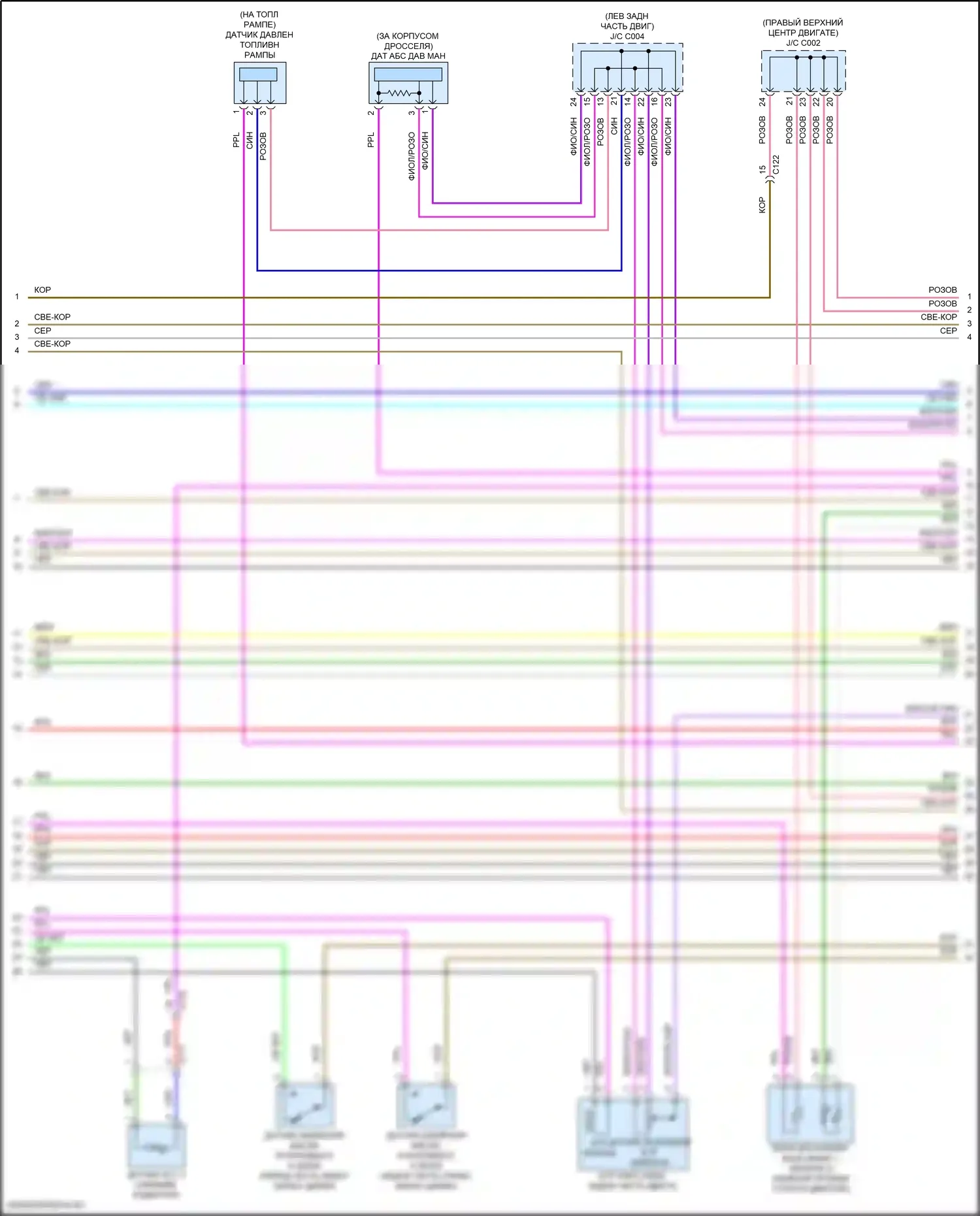 Passport Honda III (2019-2021): Электросхема двигателя 3.5l (7 из 8) 