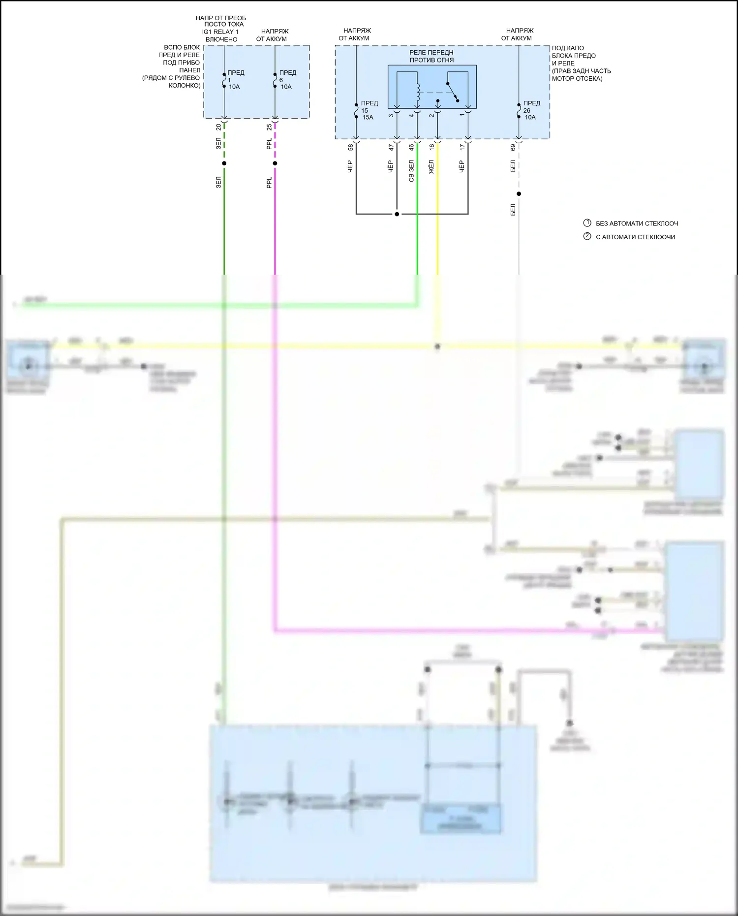 Passport Honda III (2019-2021): Электросхема фар (2 из 2) 