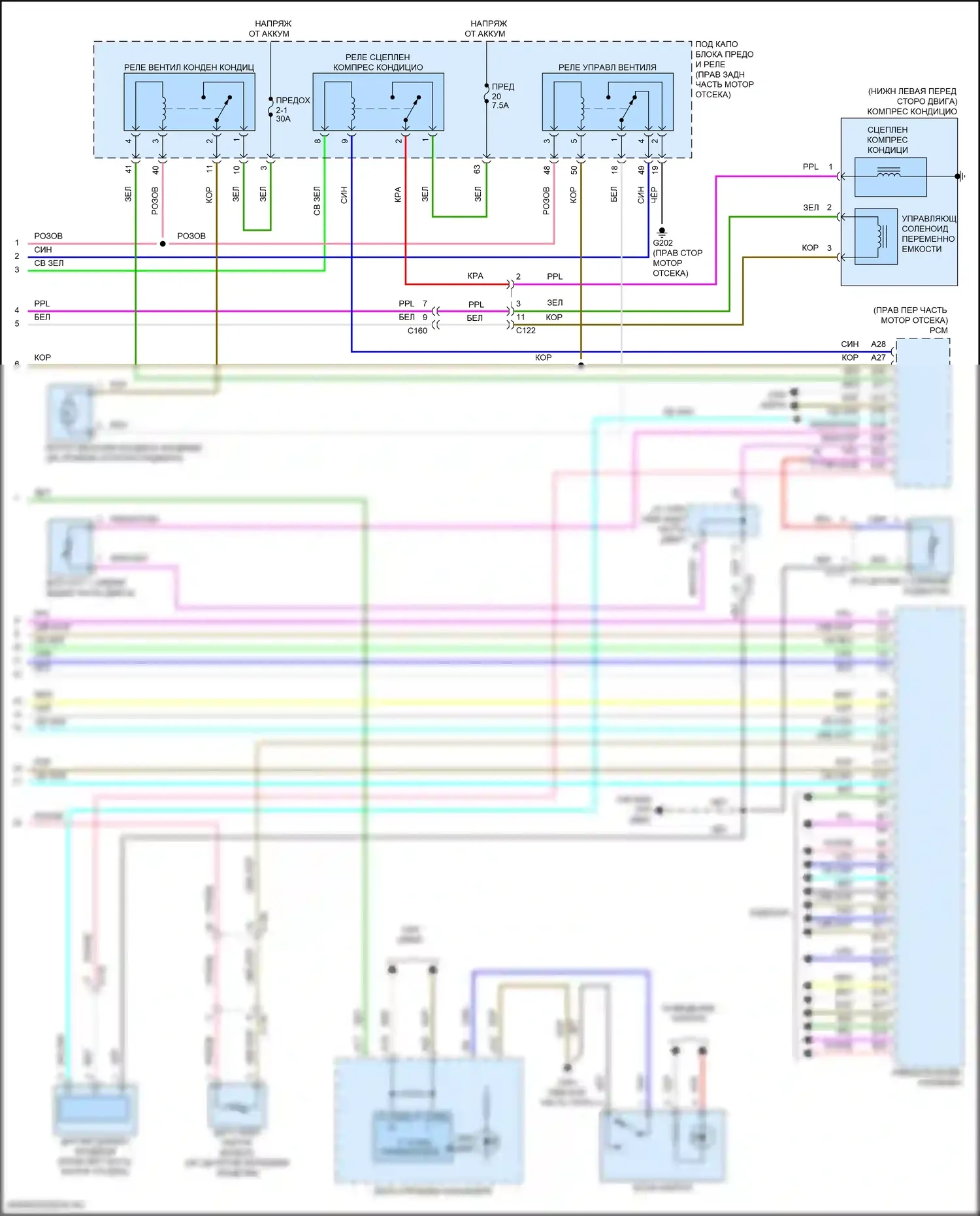 Passport Honda III (2019-2021): Электросхема климат контроля (3 из 3) 