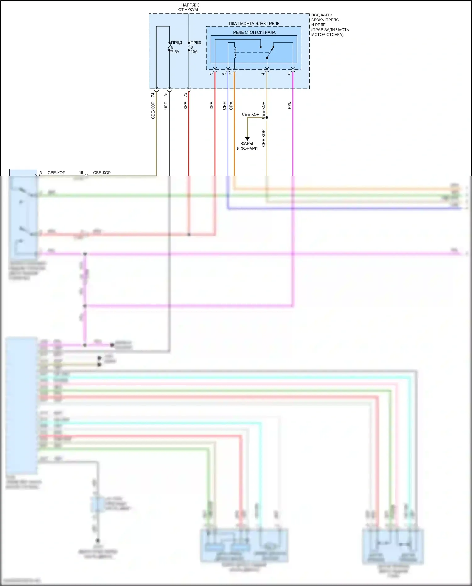 Passport Honda III (2019-2021): Электросхема круиз-контроля (1 из 3) 