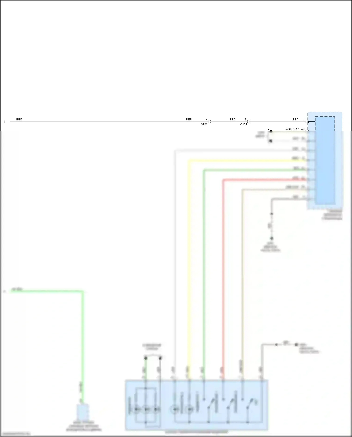 Passport Honda III (2019-2021): Электросхема сиденья памяти (2 из 2) 