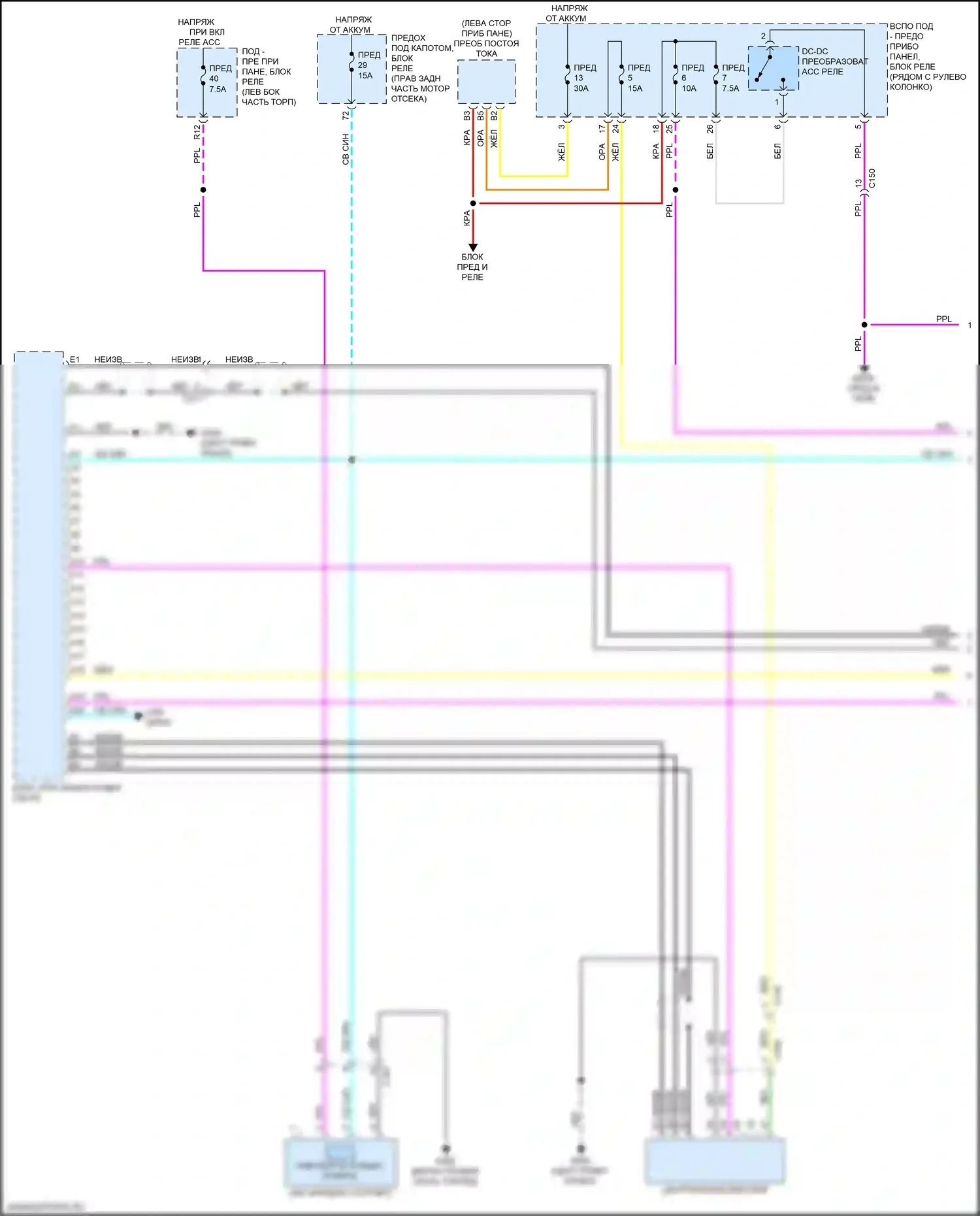 Passport Honda III (2019-2021): Электросхема навигации, 10 динамиков (1 из 5) 