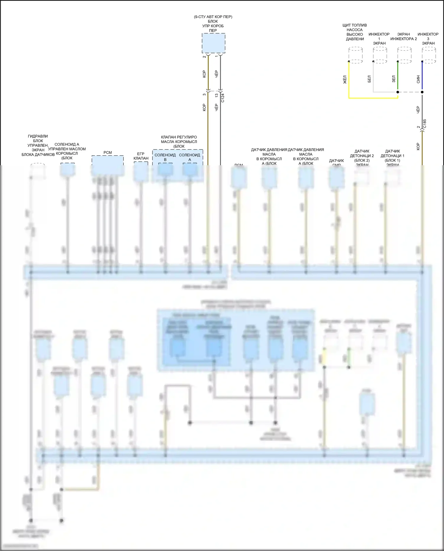 Passport Honda III (2019-2021): Электросхема разводки массы (3 из 8) 
