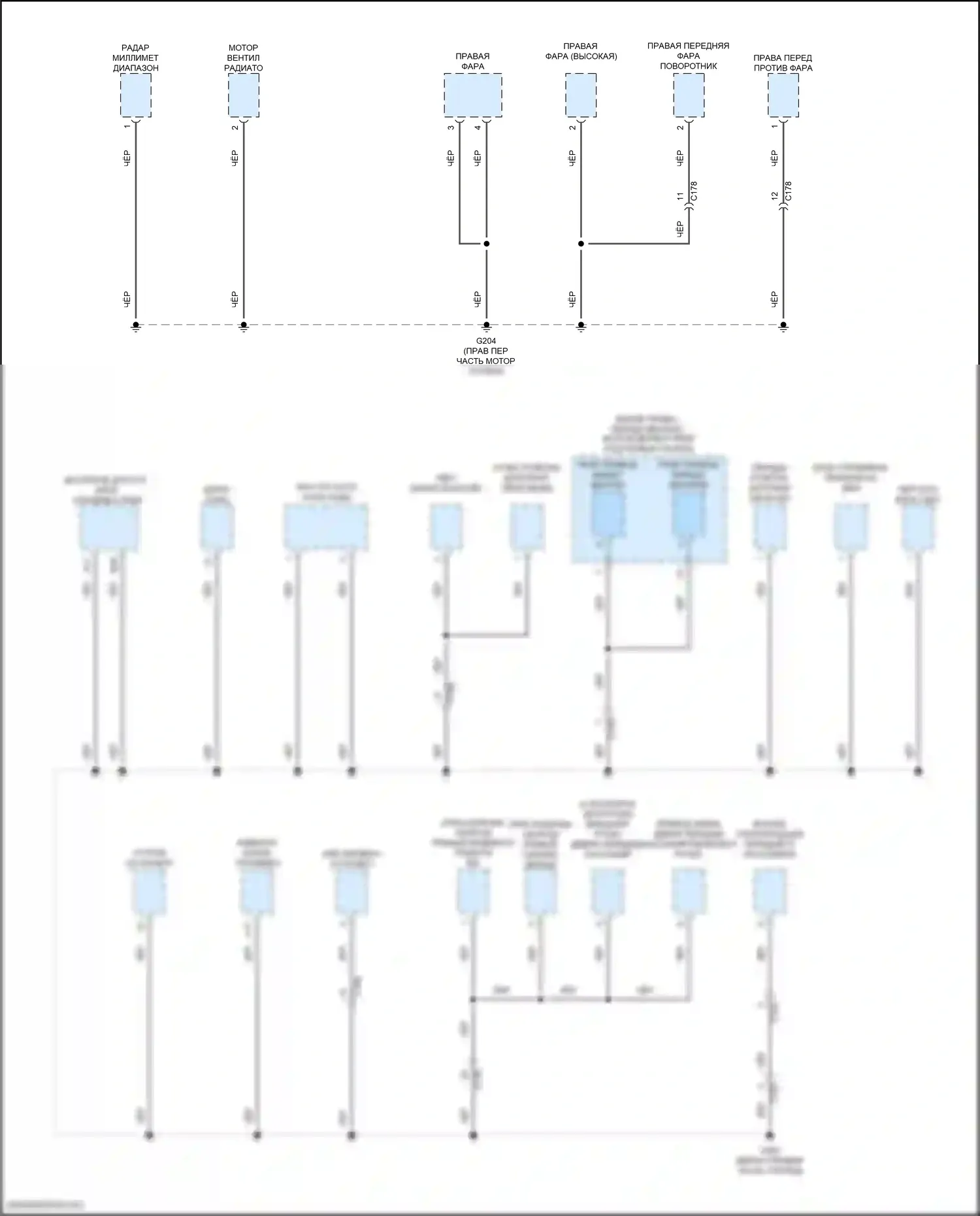 Passport Honda III (2019-2021): Электросхема разводки массы (7 из 8) 