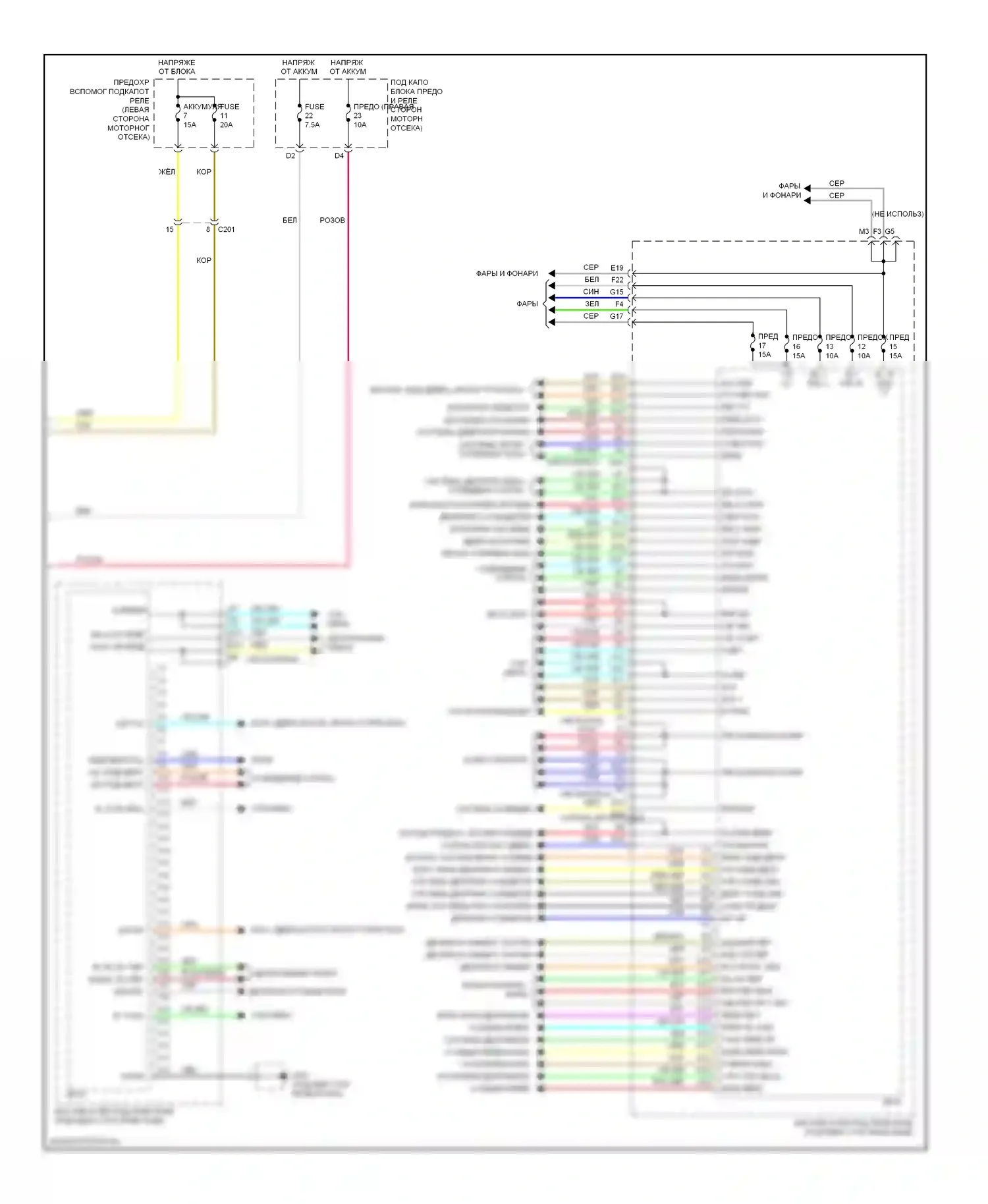 Pilot Honda II рестайлинг (2011-2015): Электросхема блоков управления кузовом (2 из 2) 