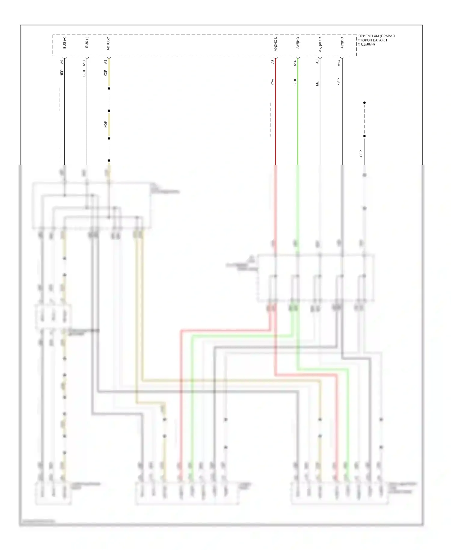 Pilot Honda II (2008-2011): Электросхема шины ga-net/аудиосети ga-net 