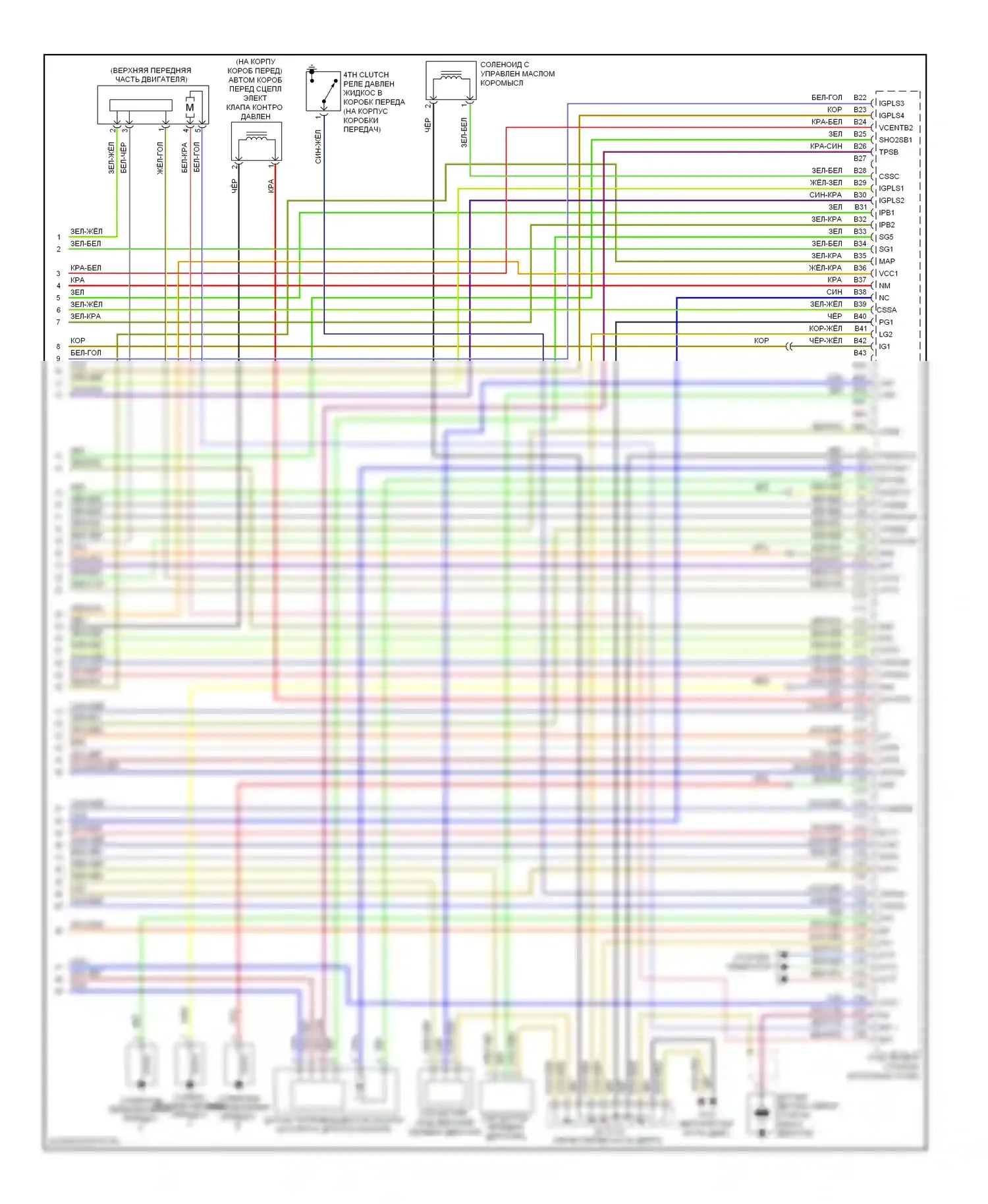 Pilot Honda II (2008-2011): Электросхема двигателя 3.5l (6 из 6) 