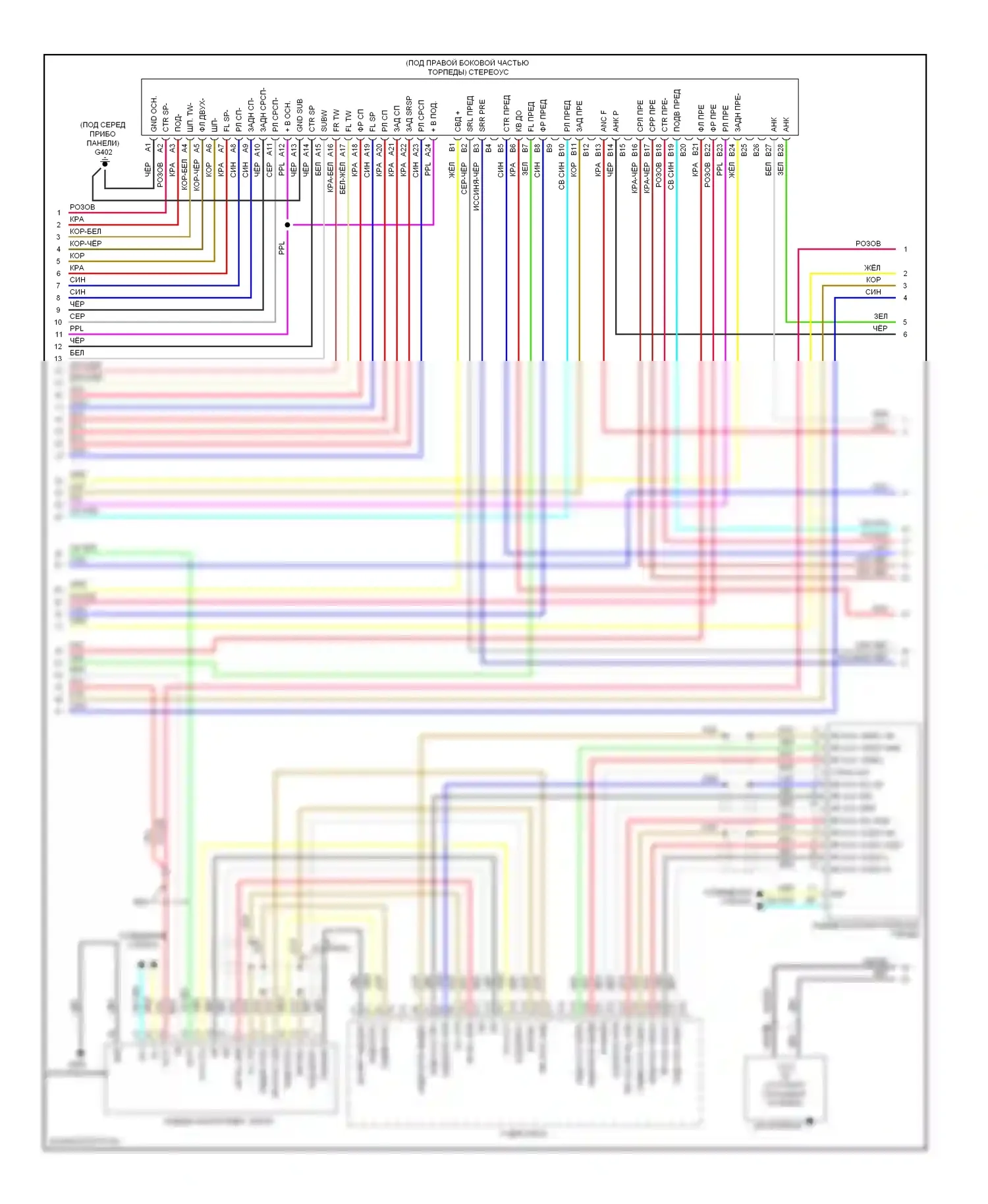 Pilot Honda II (2008-2011): Электросхема премиум- магнитолы с навигацией (3 из 6) 