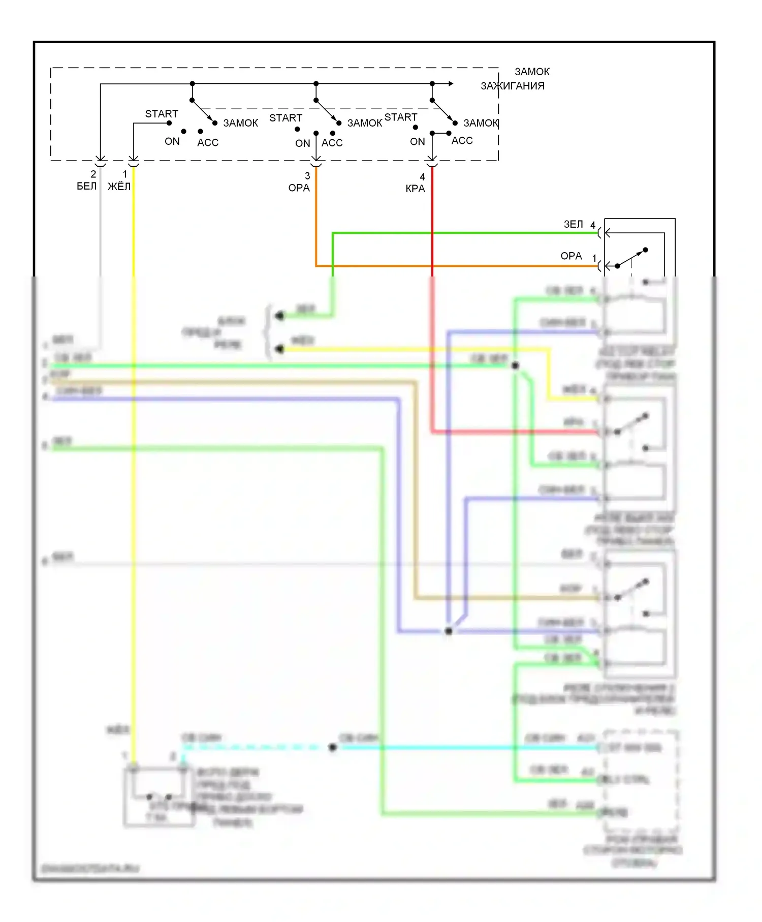 Pilot Honda II (2008-2011): Электросхема стартера (2 из 2) 