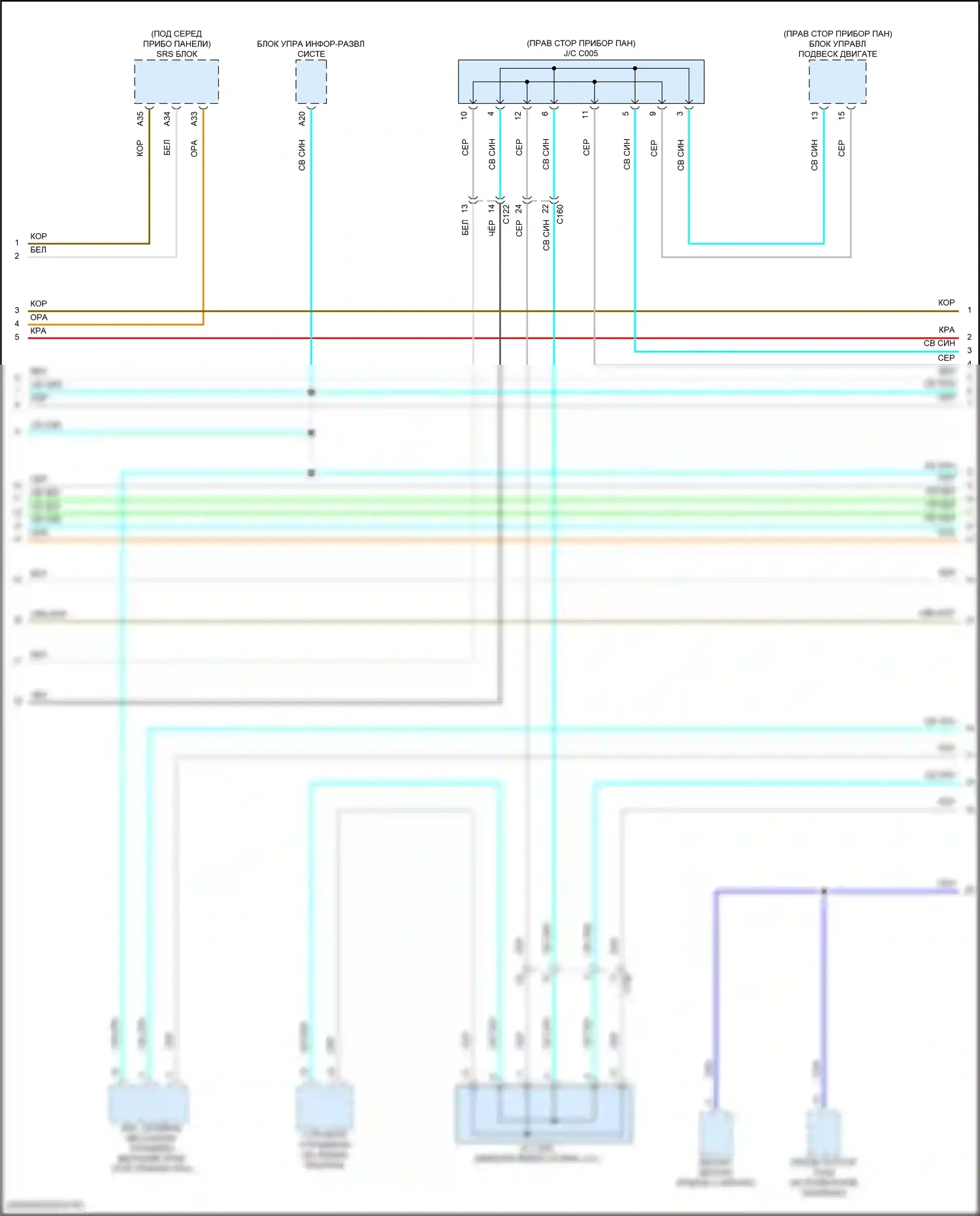 Pilot Honda III рестайлинг (2018-2022): Can шина электросхема, 9-ступенчатая автоматическая коробка передач (4 из 6) 