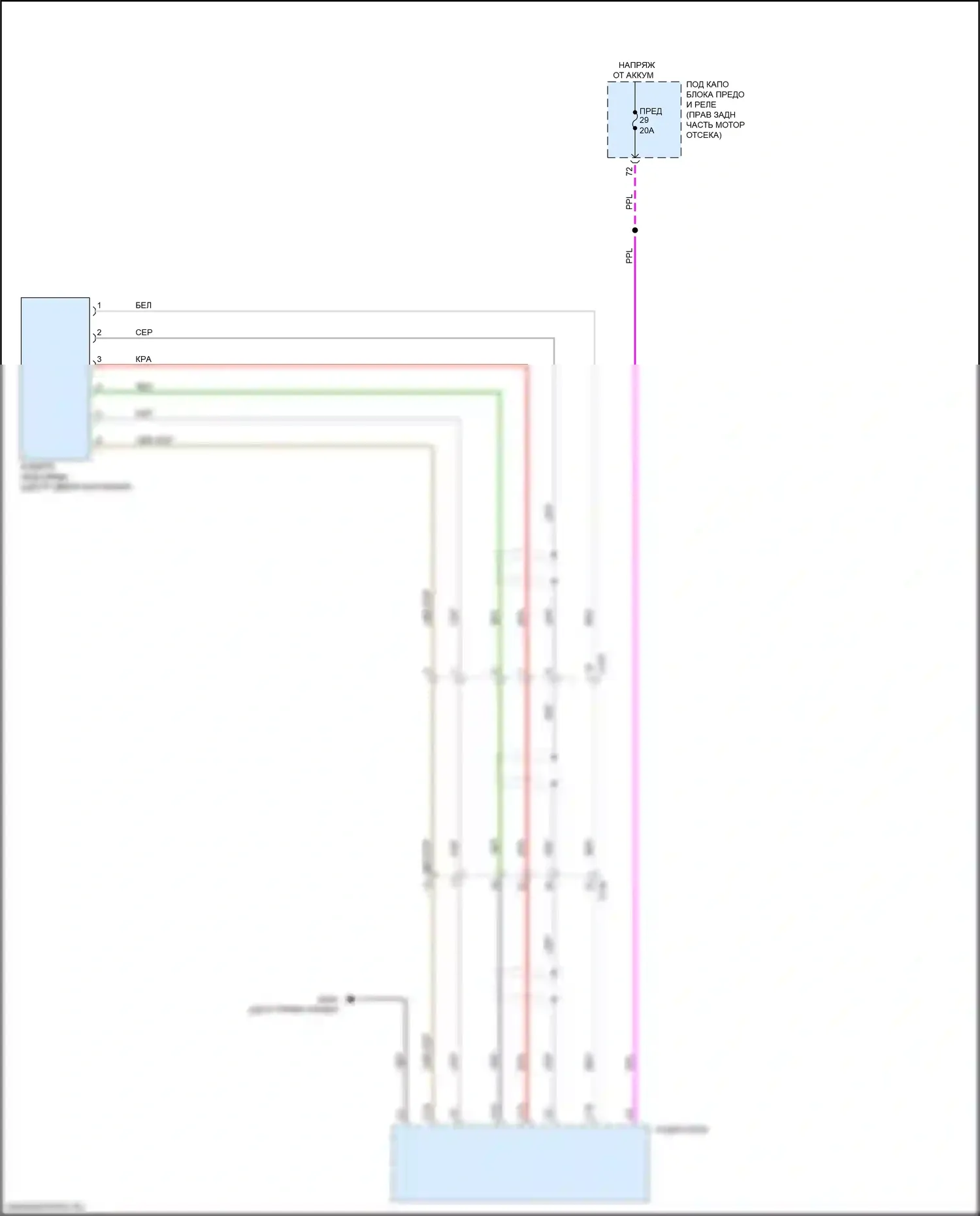 Pilot Honda III рестайлинг (2018-2022): Электросхема камеры заднего вида, с цветным звуком 