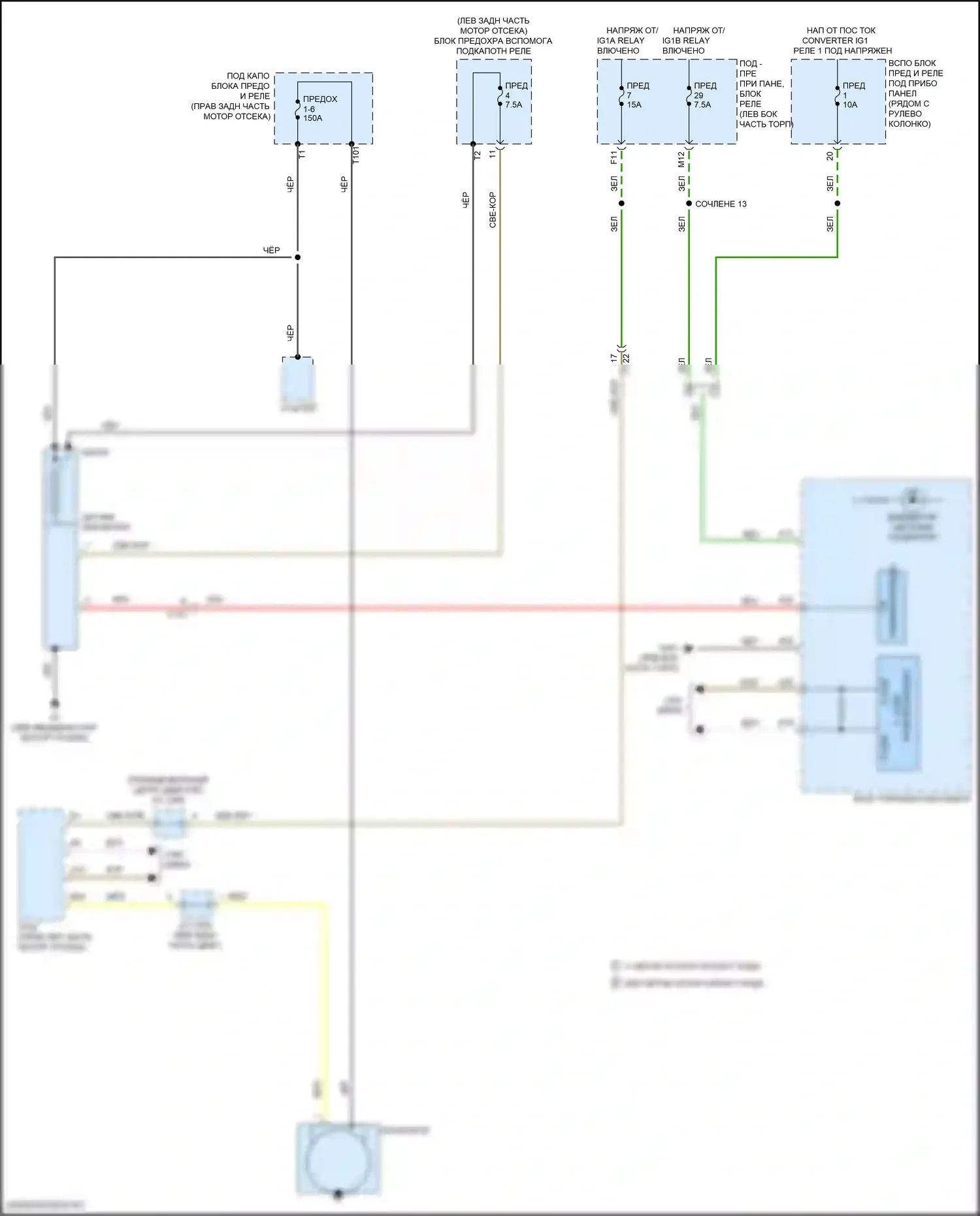 Pilot Honda III рестайлинг (2018-2022): Электросхема генератора, 6-ступенчатая автоматическая коробка передач 