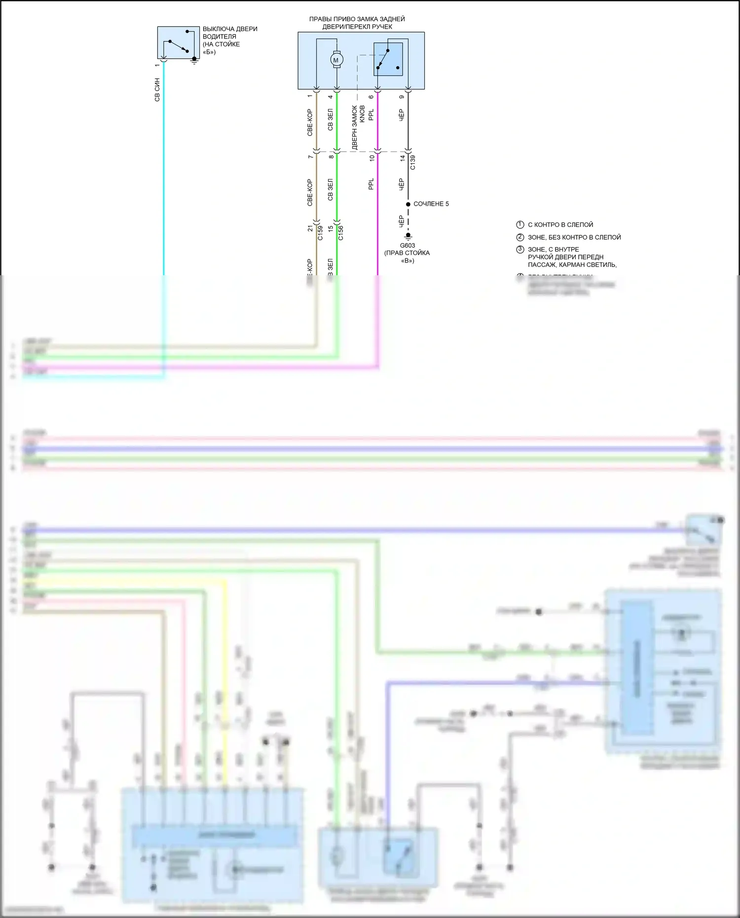 Pilot Honda III рестайлинг (2018-2022): Электросхема центрального замка (2 из 7) 