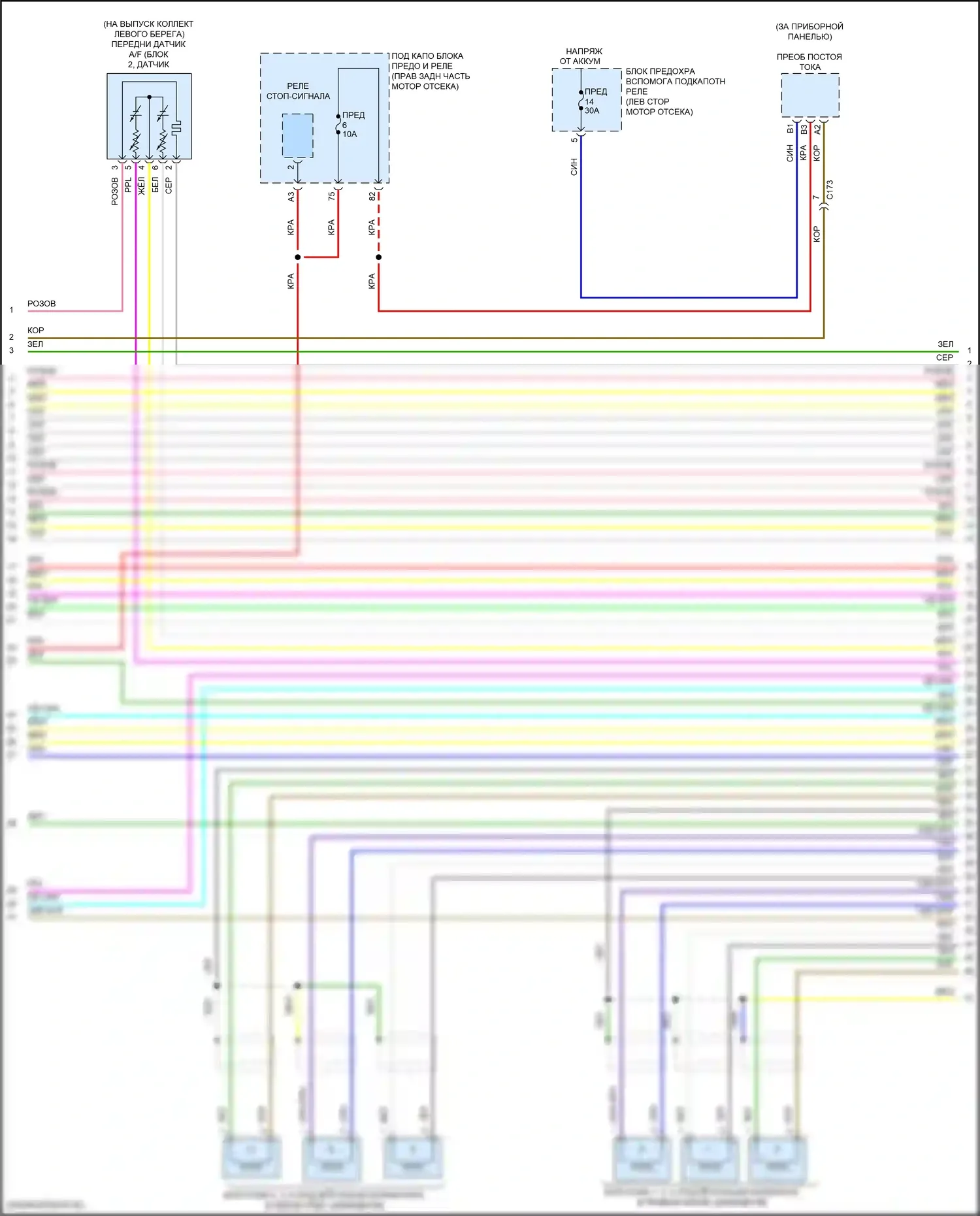 Pilot Honda III (2015-2018): Электросхема двигателя 3.5л, 9-ступенчатая автоматическая коробка передач (4 из 8) 