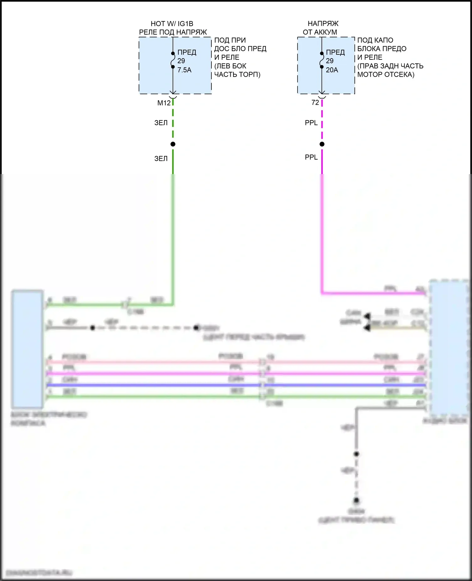 Pilot Honda III (2015-2018): Электросхема компаса 