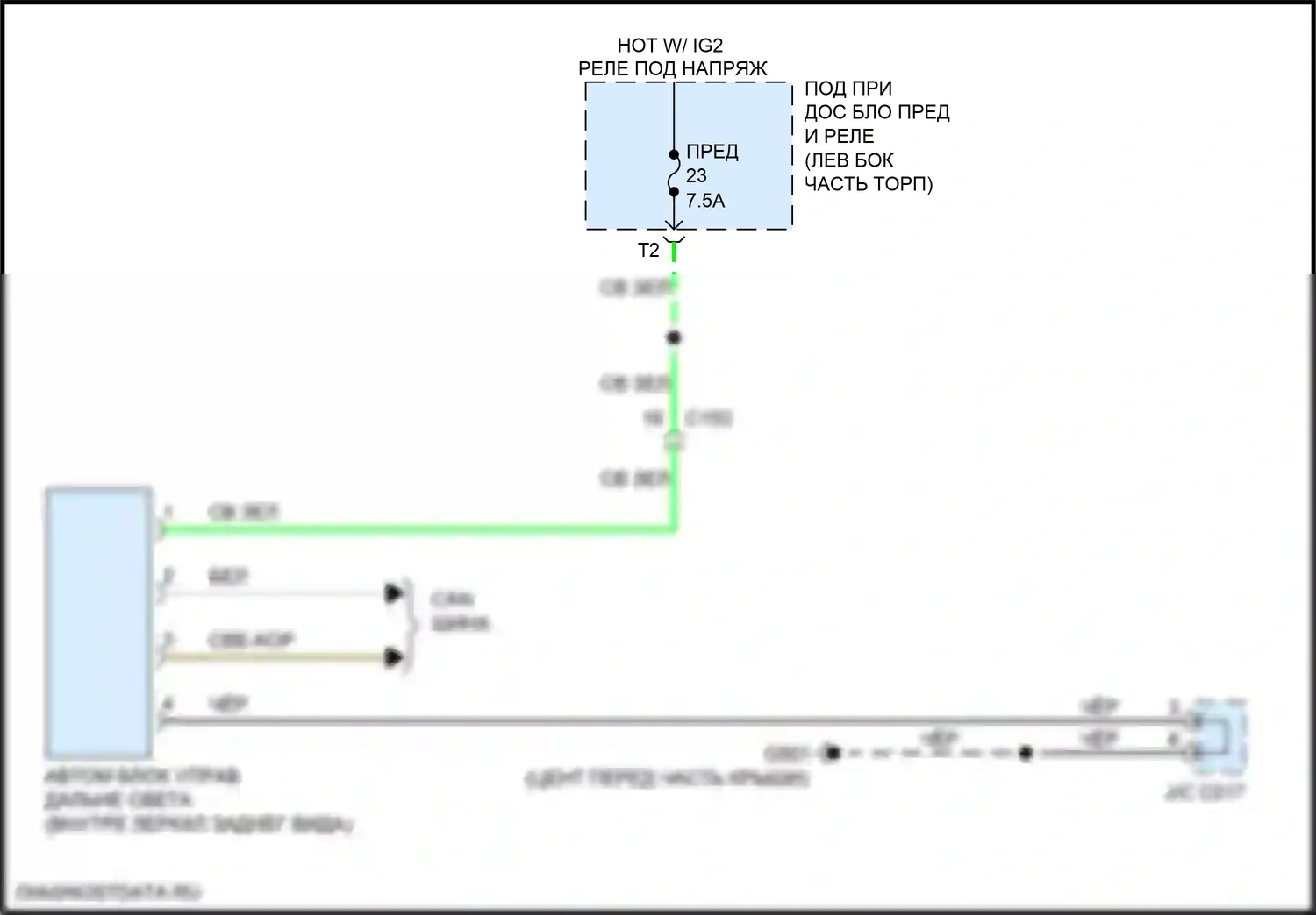Pilot Honda III (2015-2018): Автоматическая электросхема дневного/ночного зеркала, с автоматическими дальним светом 