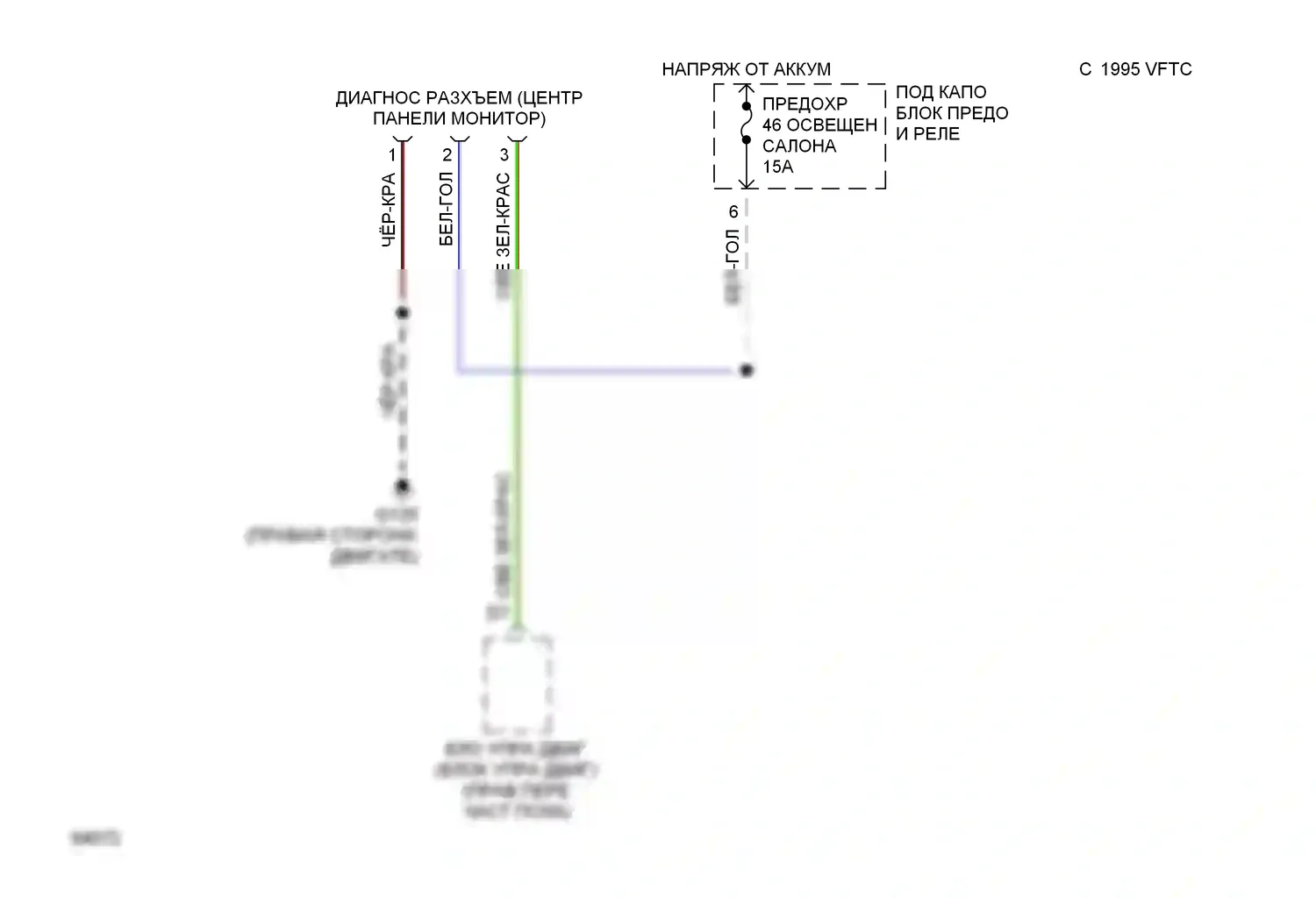 Prelude Honda IV (1992-1996): Электросхема диагностического разхъема 