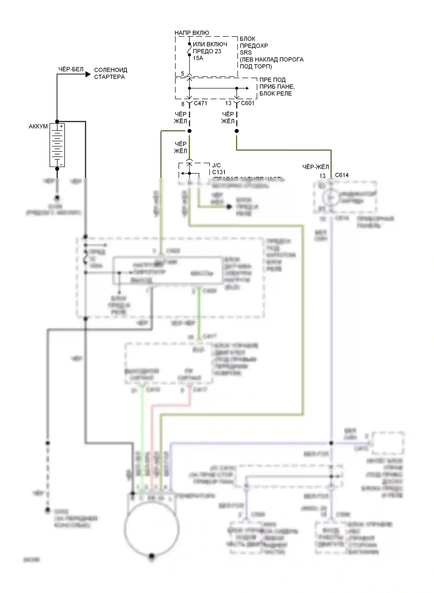 Prelude Honda IV (1992-1996): Электросхема генератора 