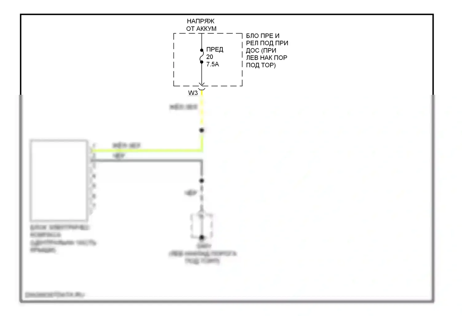 Ridgeline Honda I рестайлинг (2009-2014): Электросхема компаса 