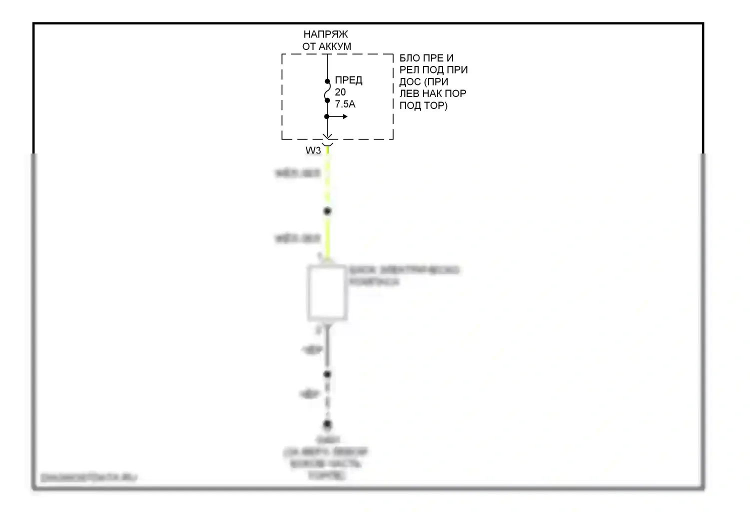 Ridgeline Honda I (2005-2009): Электросхема компаса 
