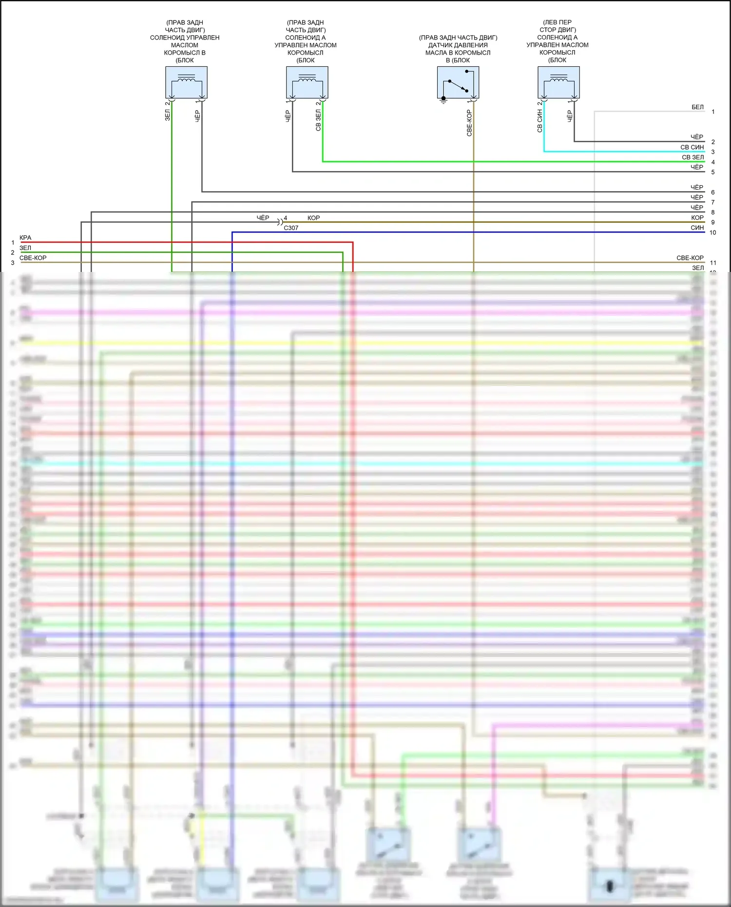 Ridgeline Honda II рестайлинг (2021-2024): Электросхема двигателя 3.5l (6 из 9) 