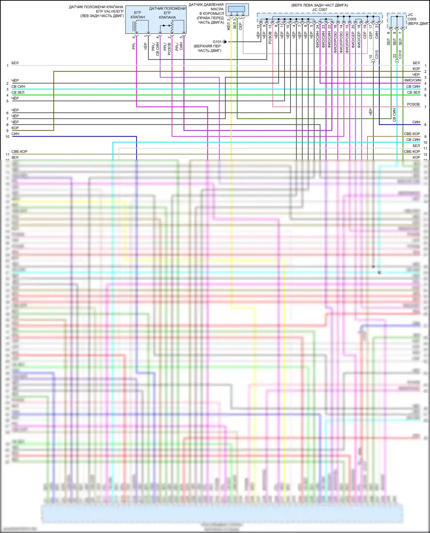 Ridgeline Honda II рестайлинг (2021-2024): Электросхема двигателя 3.5l (7 из 9) 
