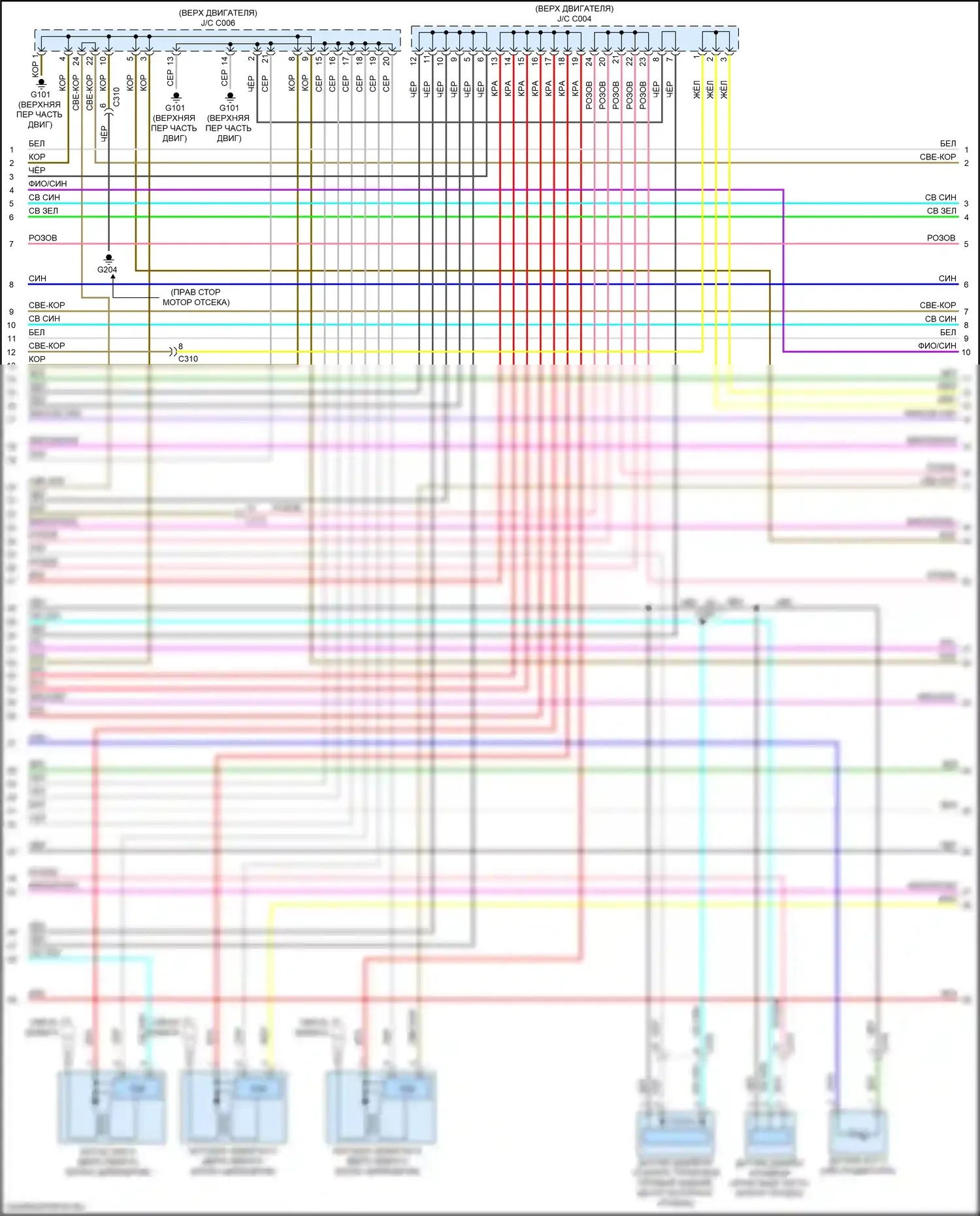 Ridgeline Honda II рестайлинг (2021-2024): Электросхема двигателя 3.5l (8 из 9) 
