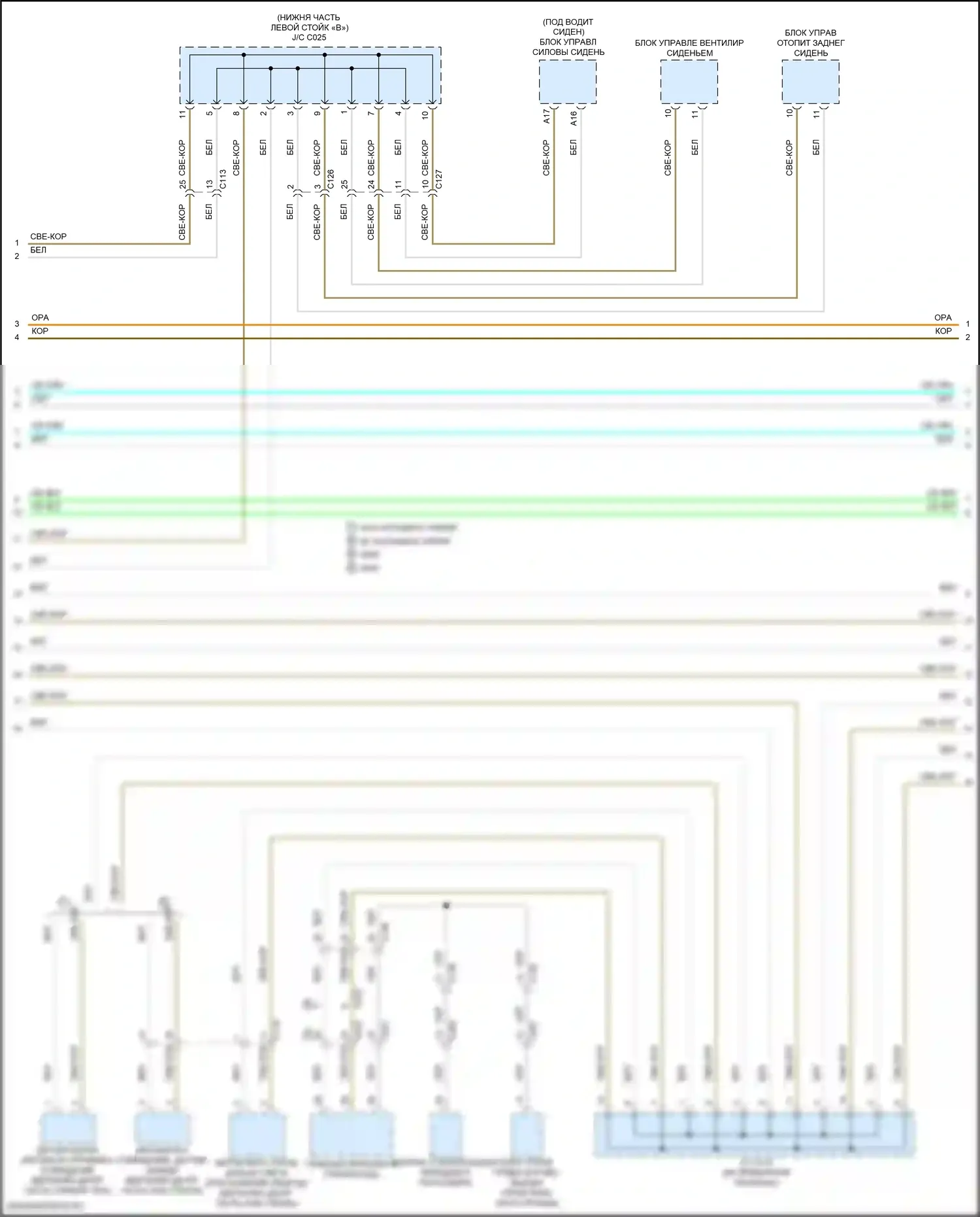 Ridgeline Honda II (2016-2021): Can шина электросхема (2 из 5) 