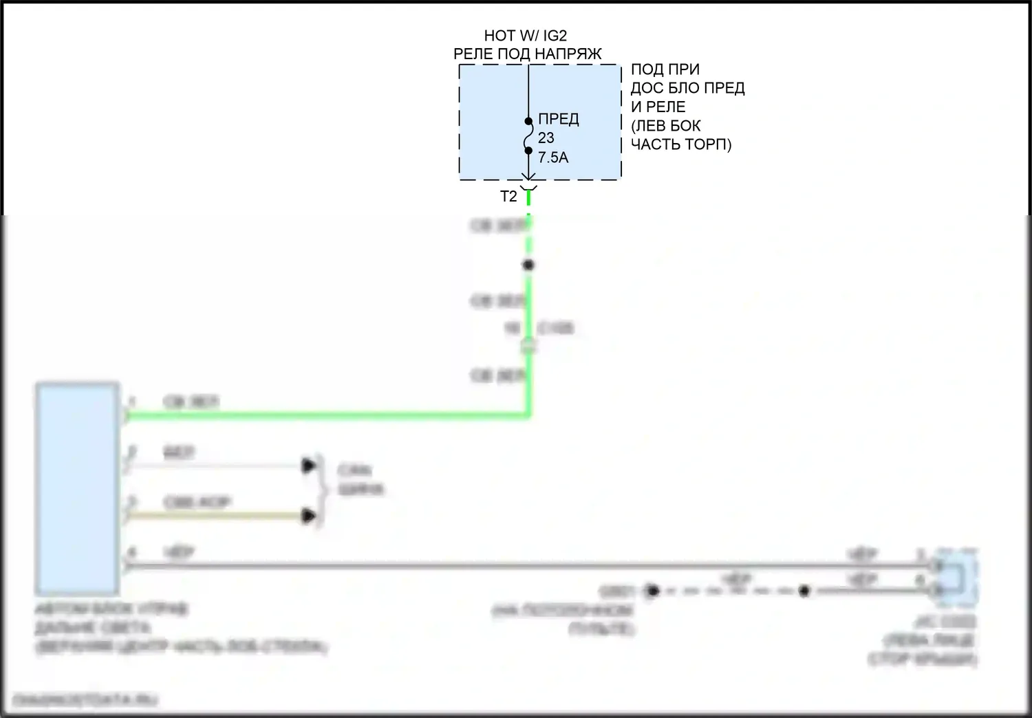 Ridgeline Honda II (2016-2021): Автоматическая электросхема дневного/ночного зеркала, с автоматическими дальним светом 