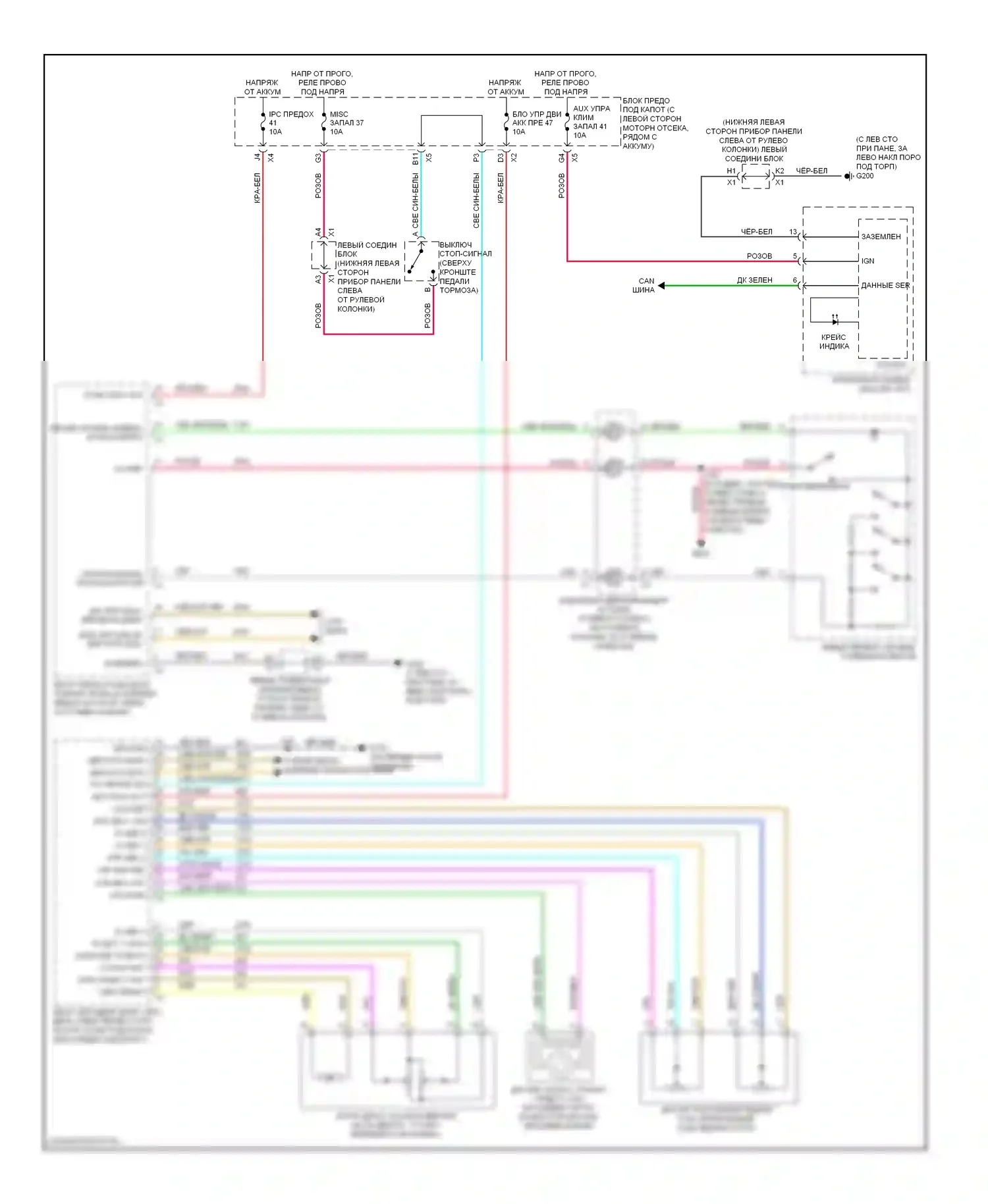 H2 Hummer I рестайлинг (2007-2009): Электросхема круиз-контроля 