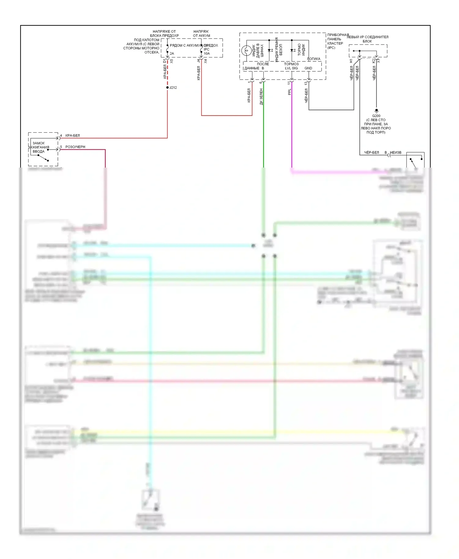 H2 Hummer I рестайлинг (2007-2009): Электросхема помощников водителя 
