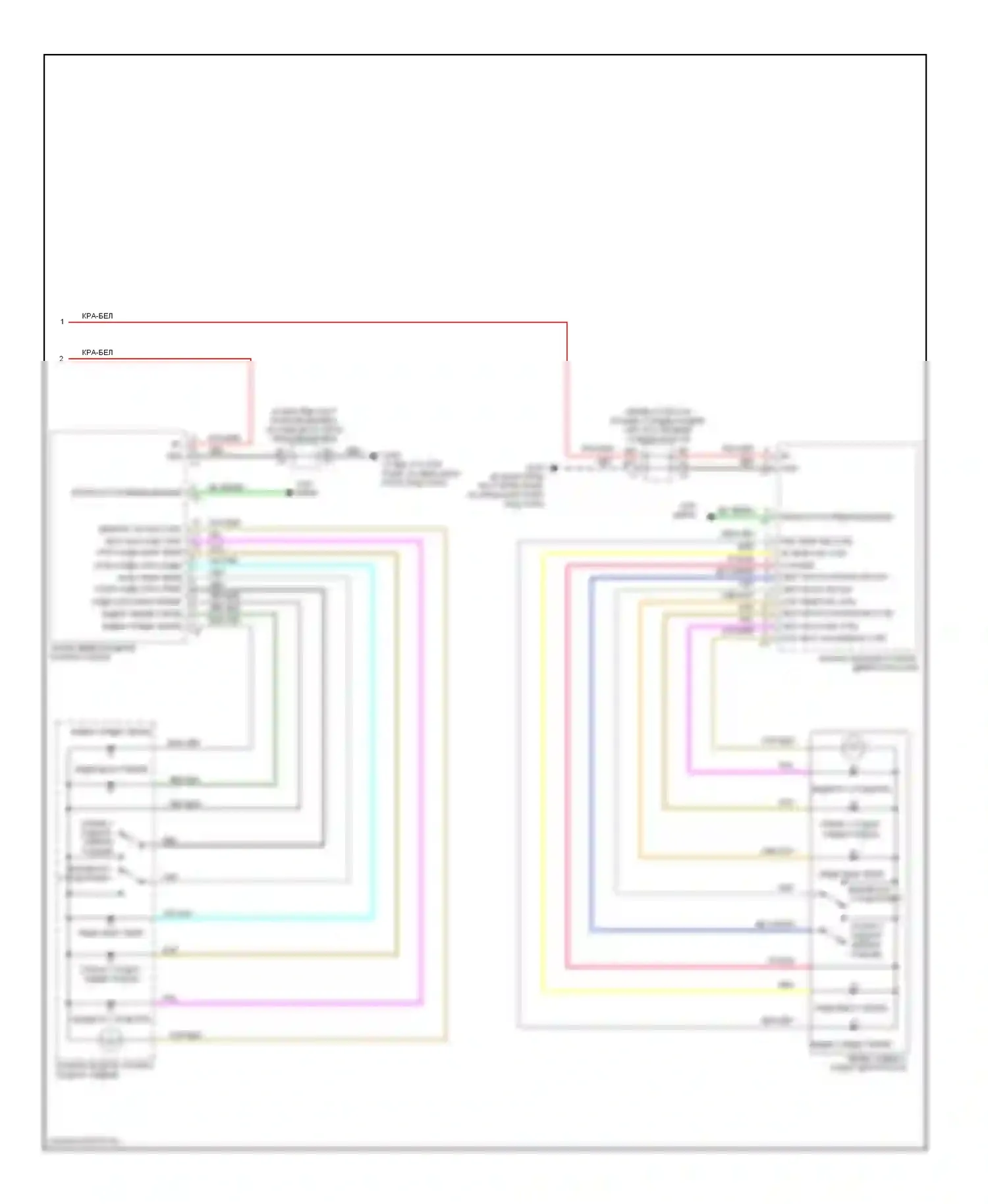 H2 Hummer I рестайлинг (2007-2009): Электросхема передних обогреваемых сидений (2 из 2) 