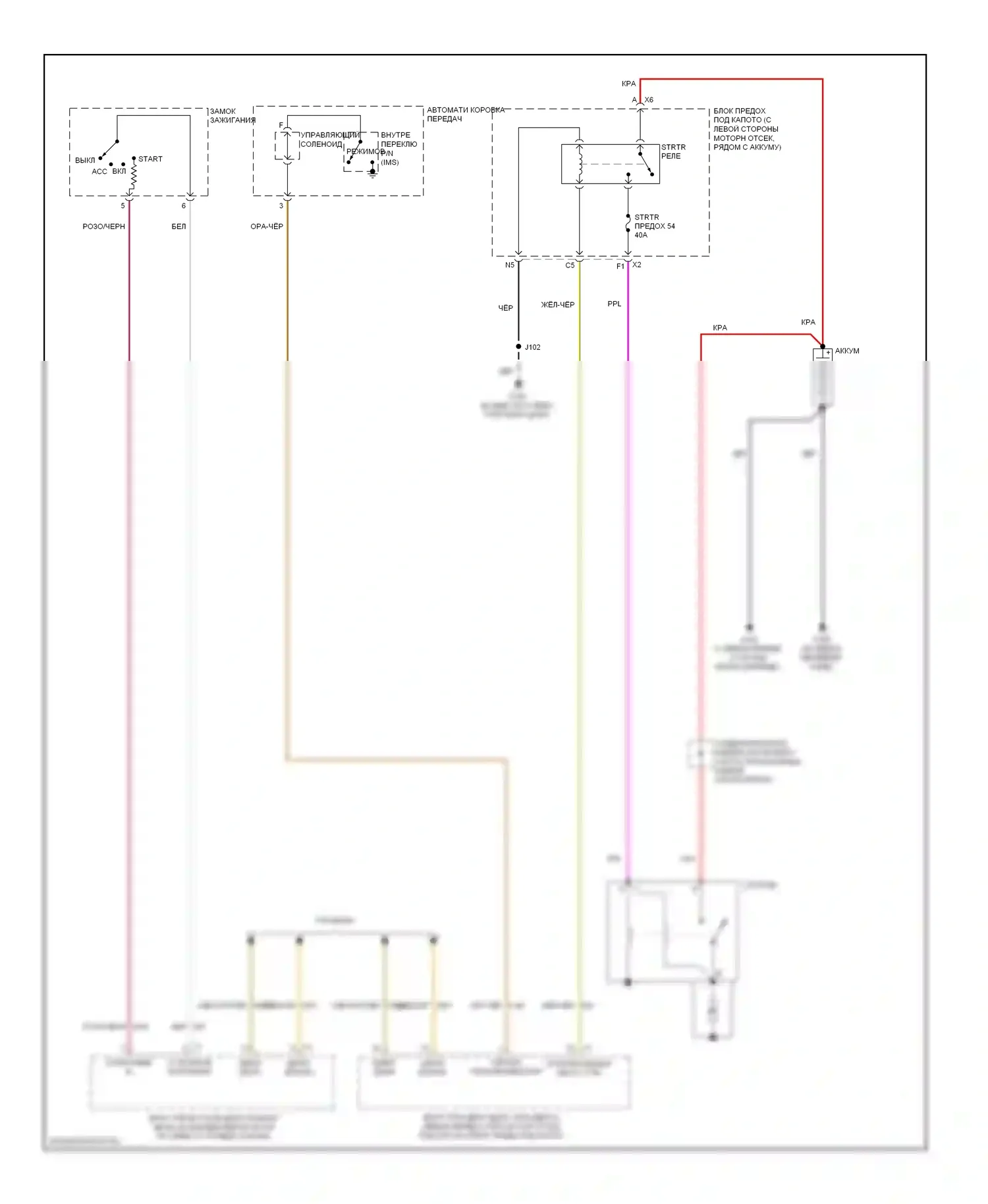 H2 Hummer I рестайлинг (2007-2009): Электросхема стартера 