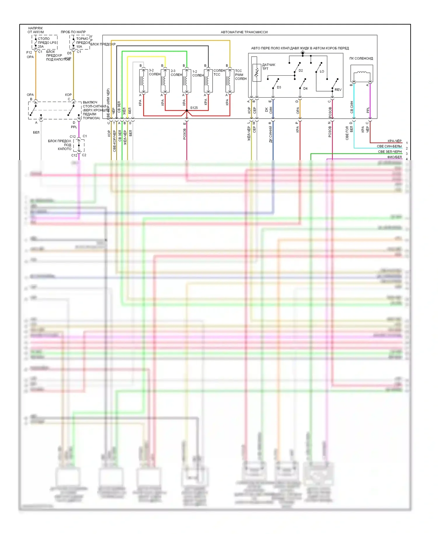 H2 Hummer I (2002-2007): Электросхема двигателя 6.0l vin u (3 из 5) 