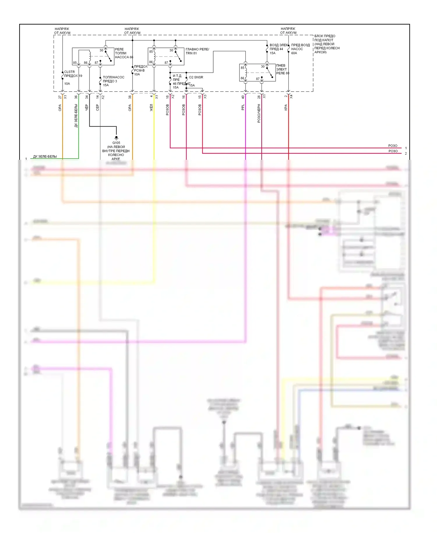 H3 Hummer I (2005-2010): Электросхема двигателя 3.7l vin e (2 из 5) 