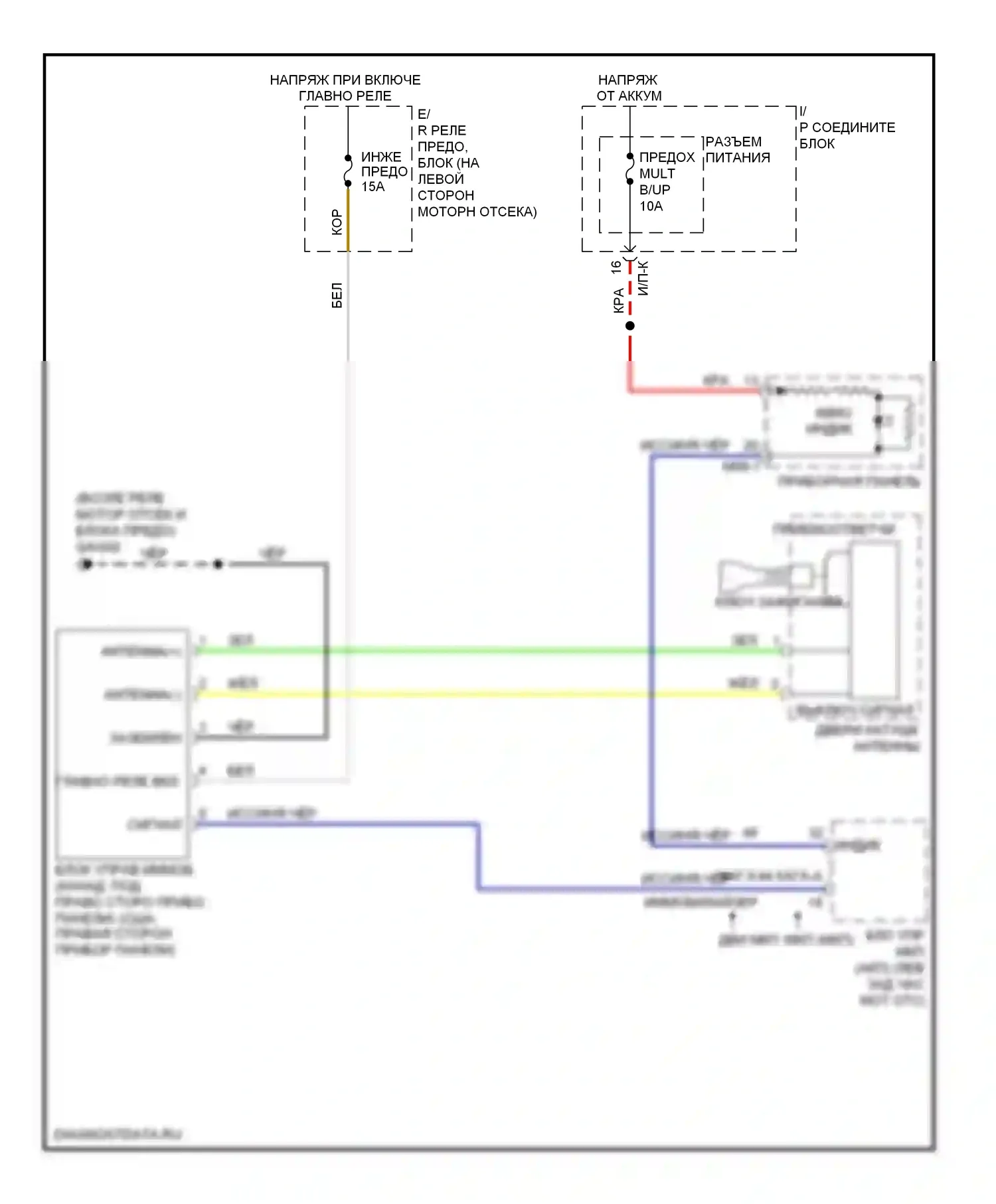 Accent Hyundai II (1999-2012): Электросхема иммобилайзера 